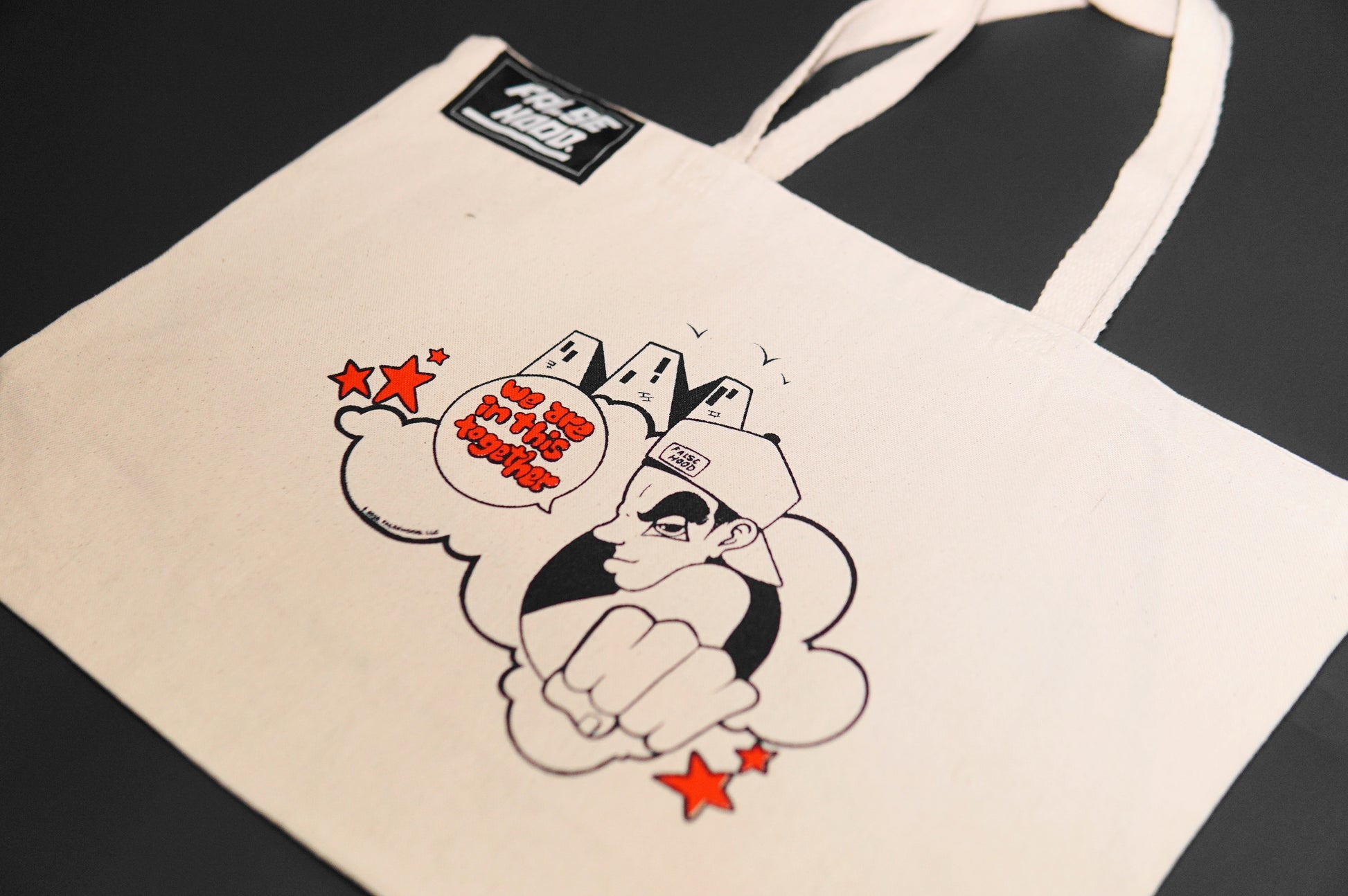 WE ARE IN THIS TOGETHER. Jumbo Tote Bag - FALSEHOOD.