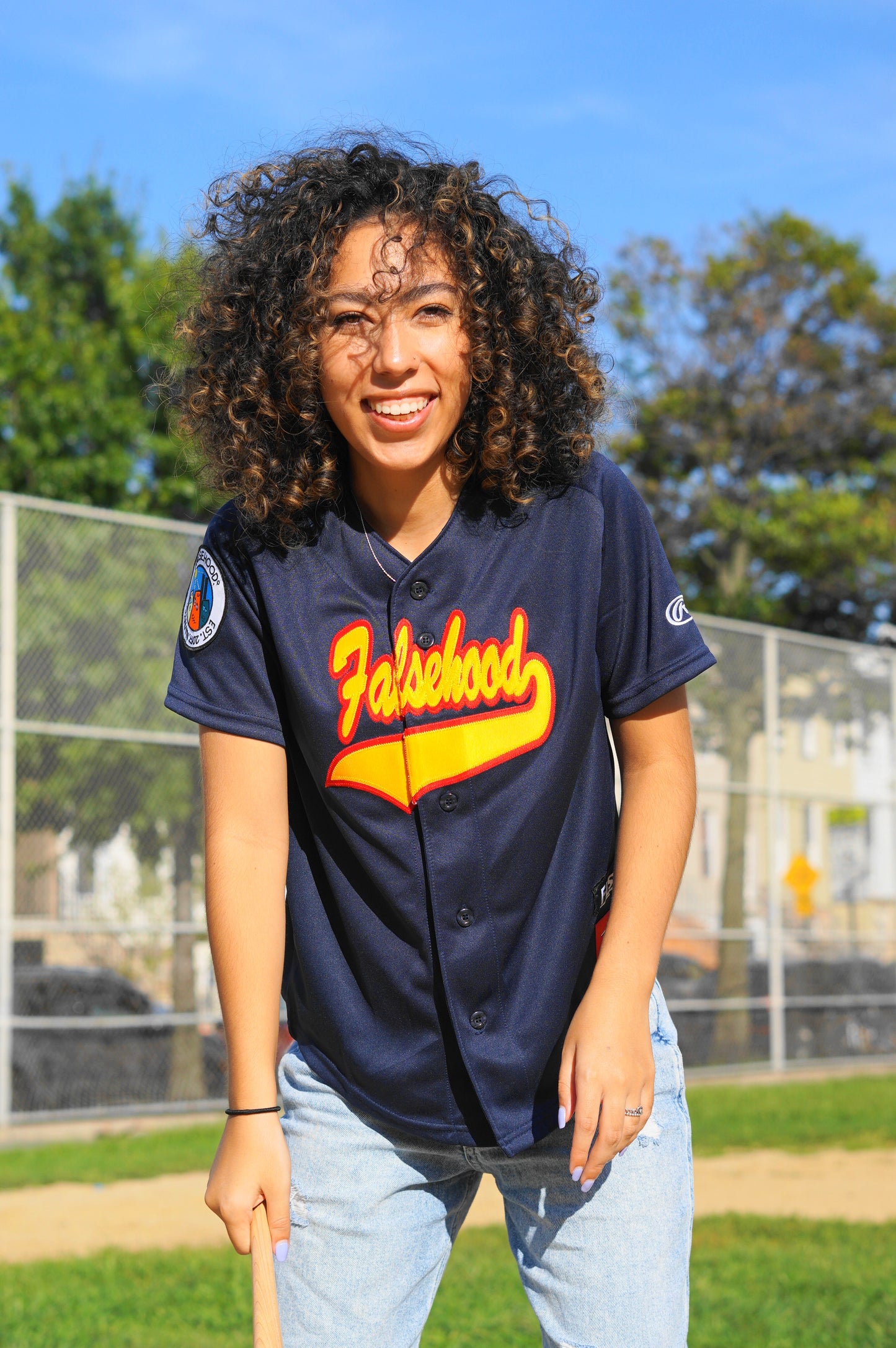 LUCKY 13 Baseball Jersey - FALSEHOOD.