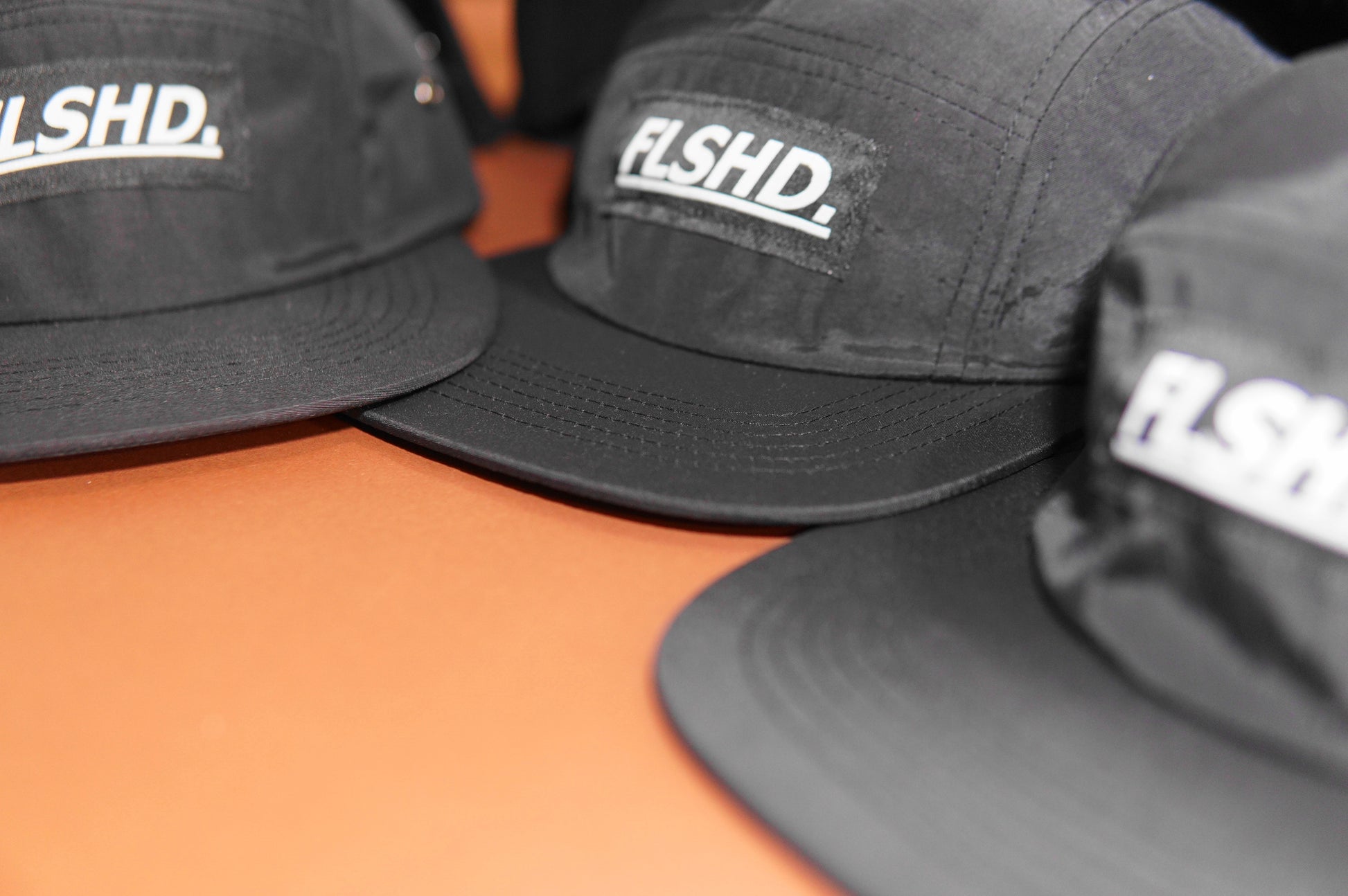 FLSHD. Box Logo Camper Cap - FALSEHOOD.