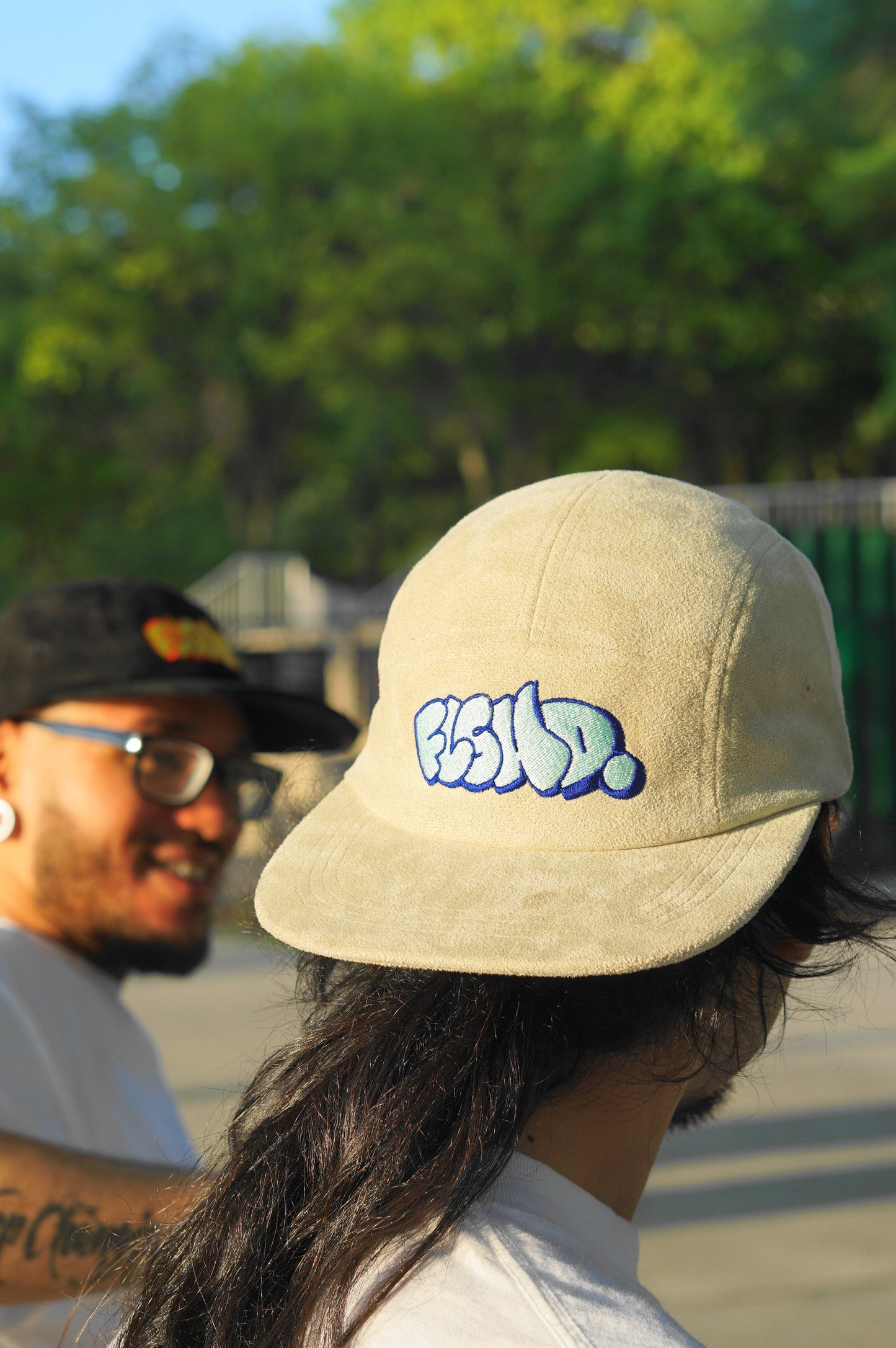 FLSHD. Throwie Suede Five-Panel Camper Cap