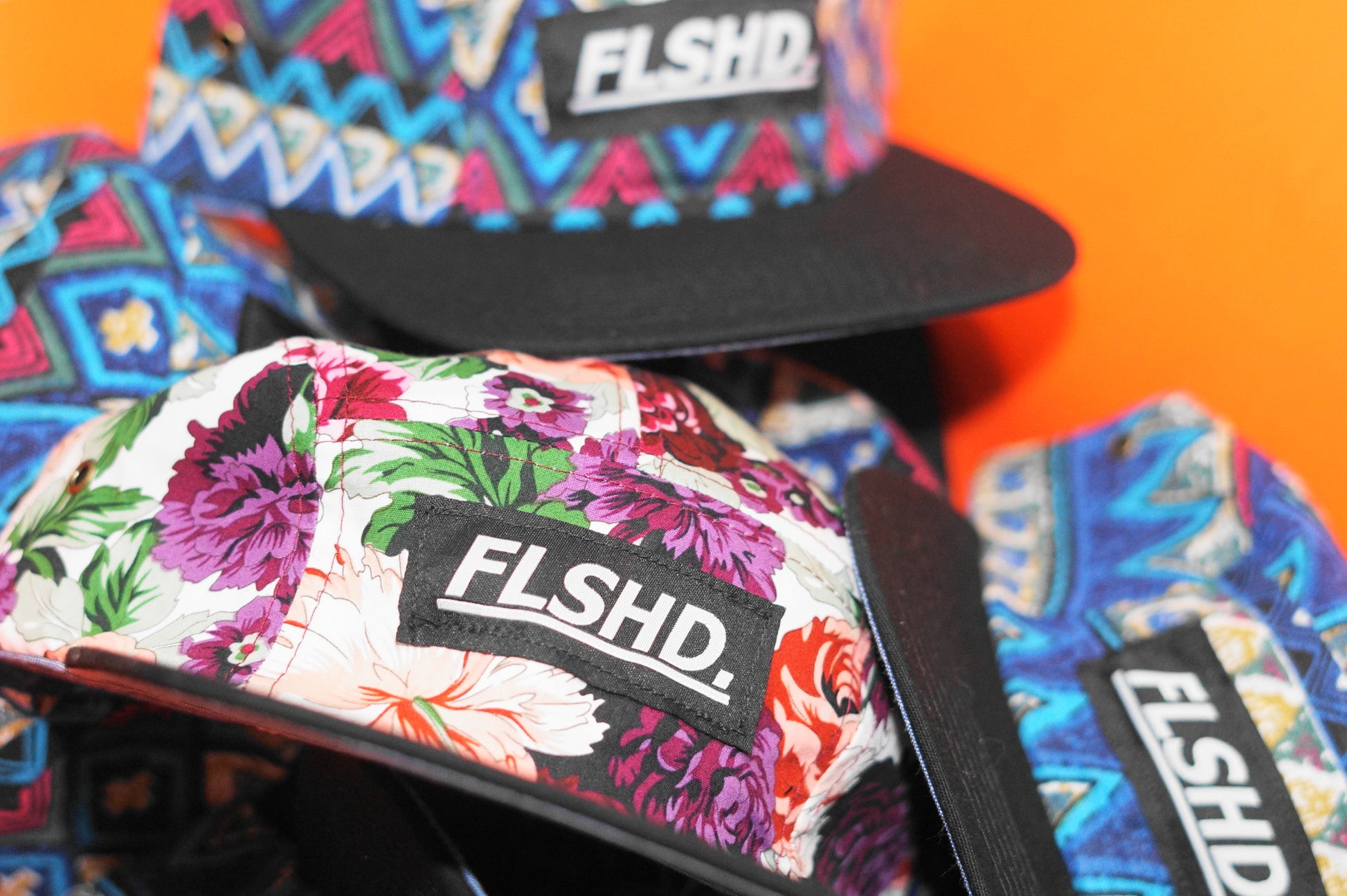 FLSHD. Box Logo Camper Cap - FALSEHOOD.