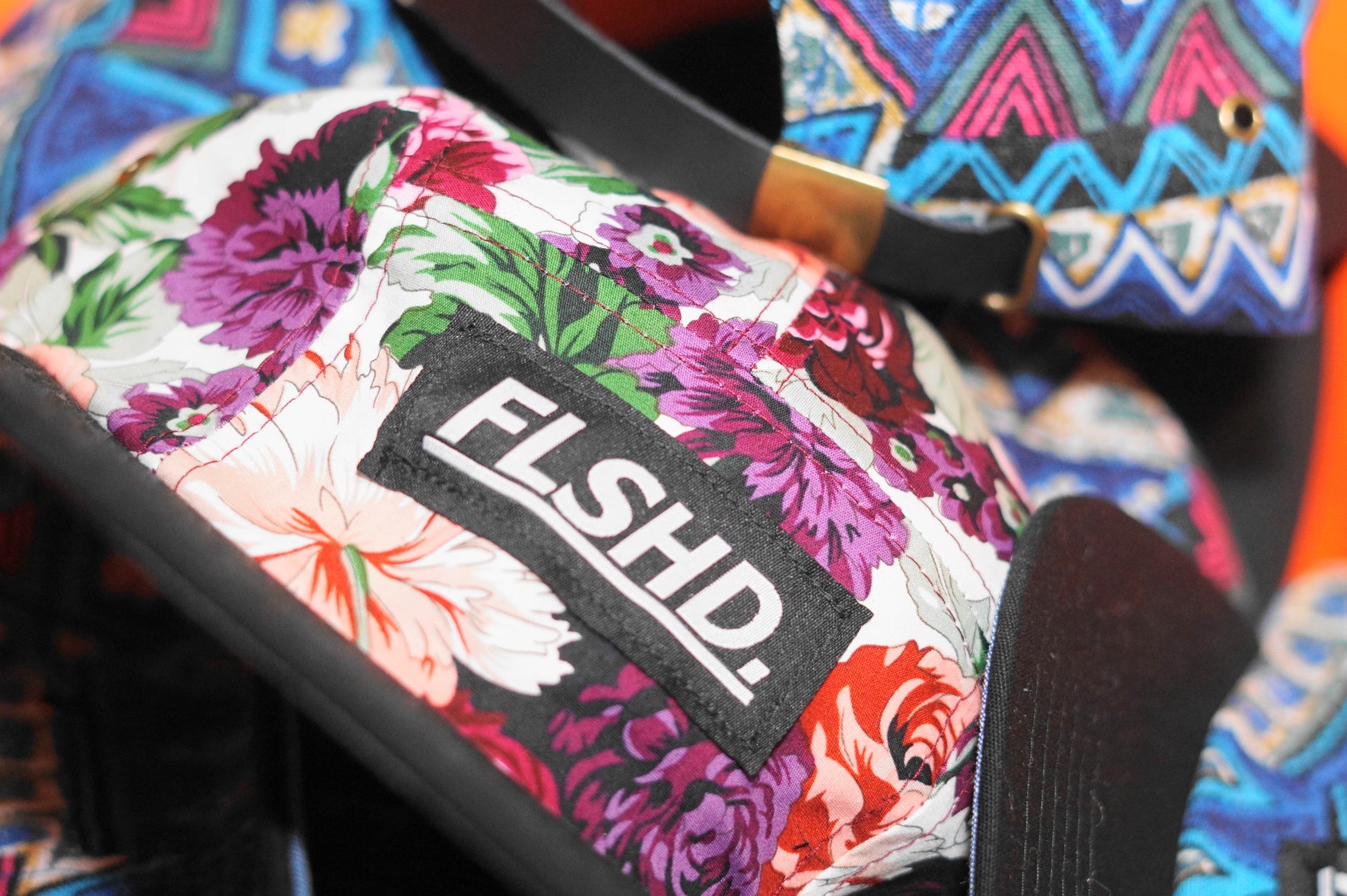 FLSHD. Box Logo Camper Cap - FALSEHOOD.