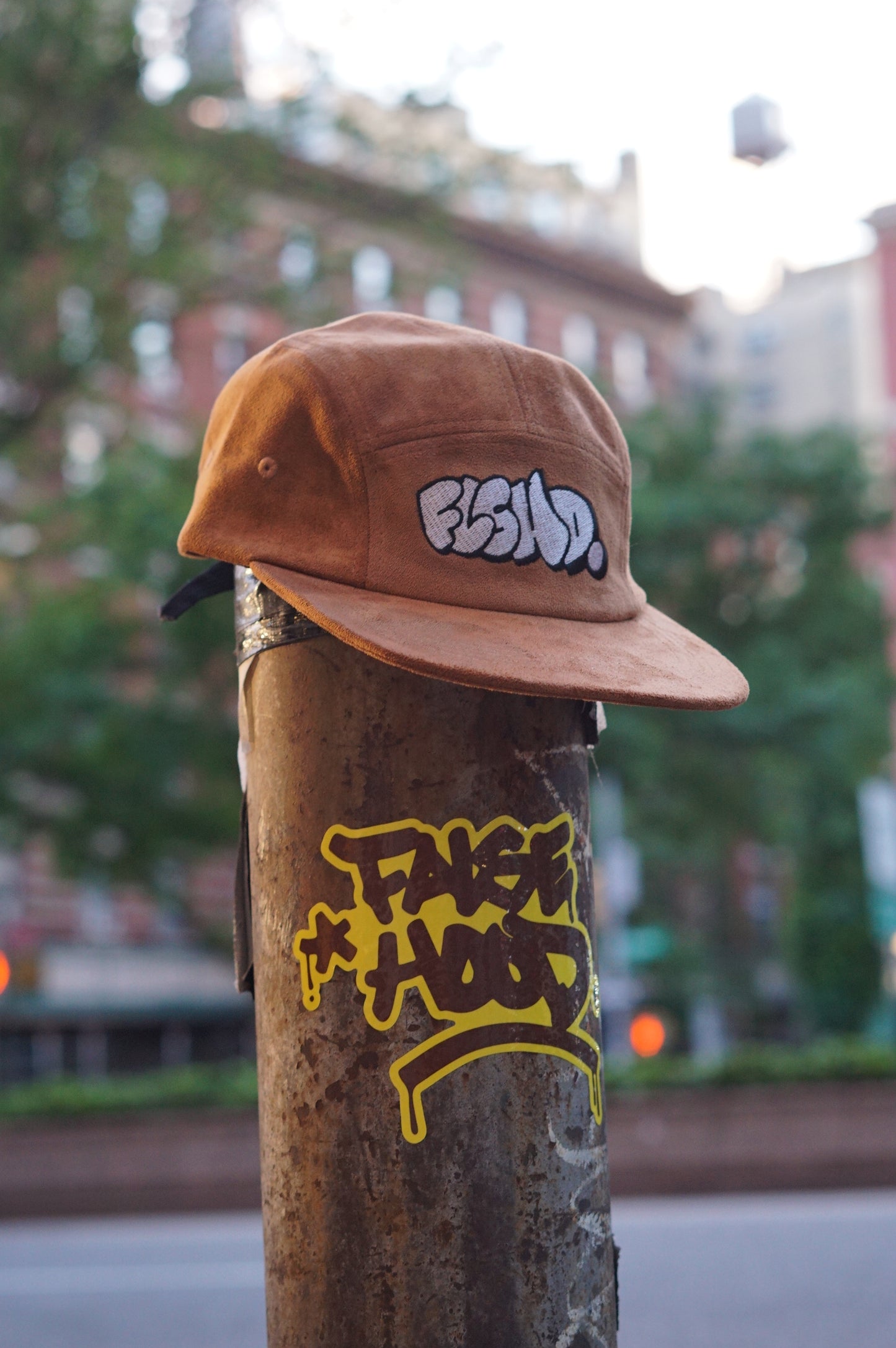 FLSHD. Throwie Suede Five-Panel Camper Cap