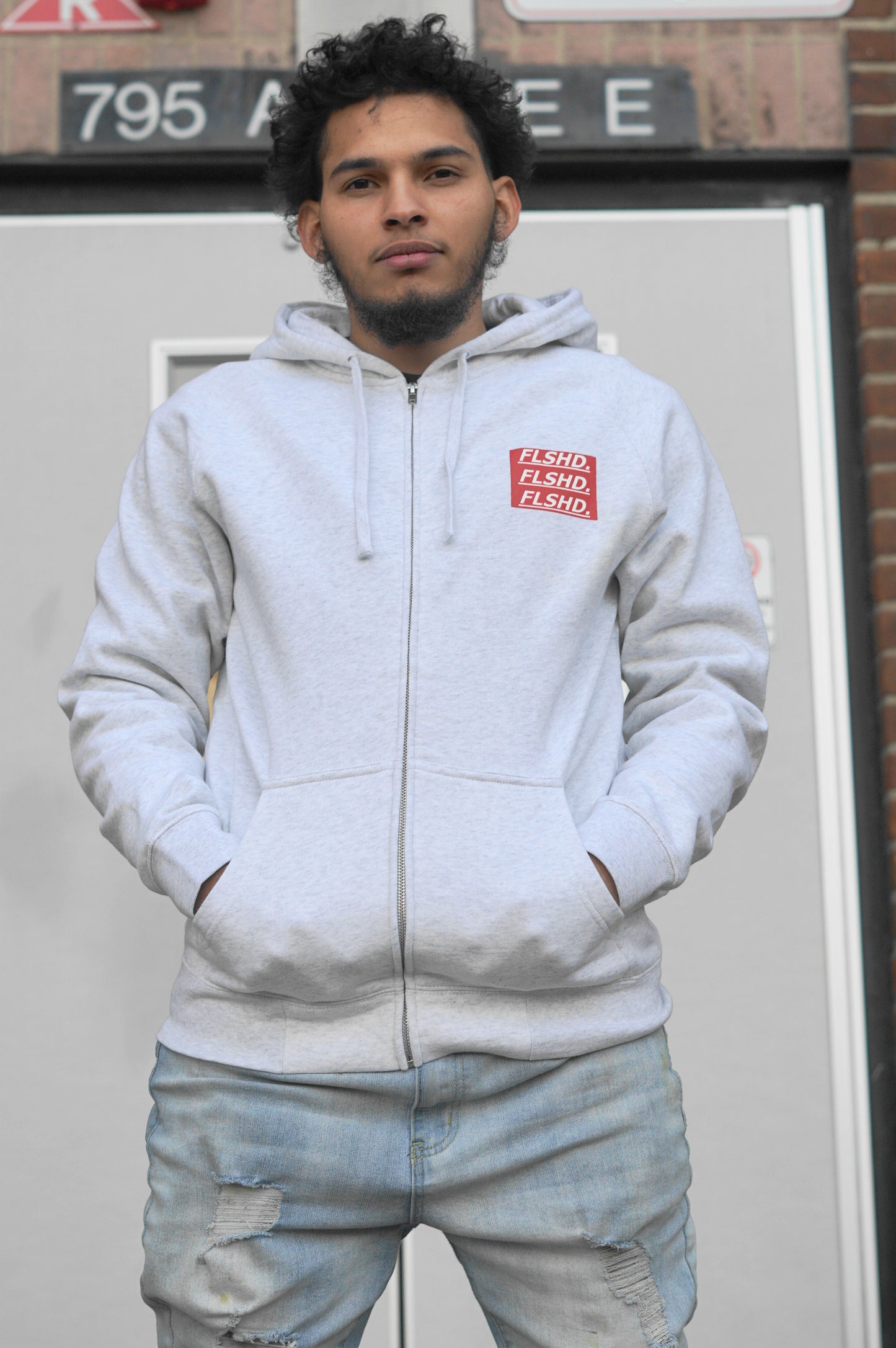 The Big TAG. Stacker Full-Zip Hoody - FALSEHOOD.