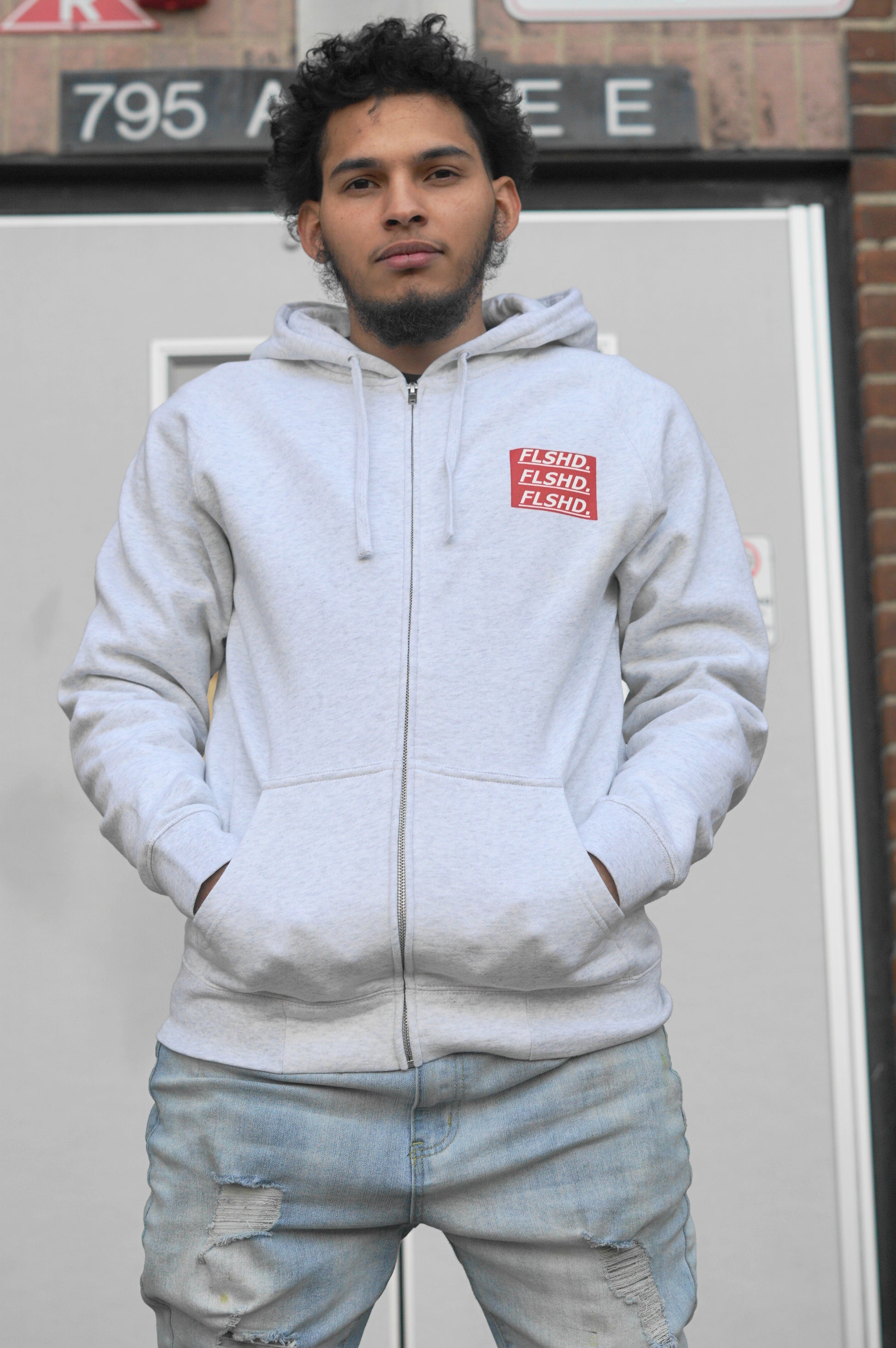 The Big TAG. Stacker Full-Zip Hoody - FALSEHOOD.
