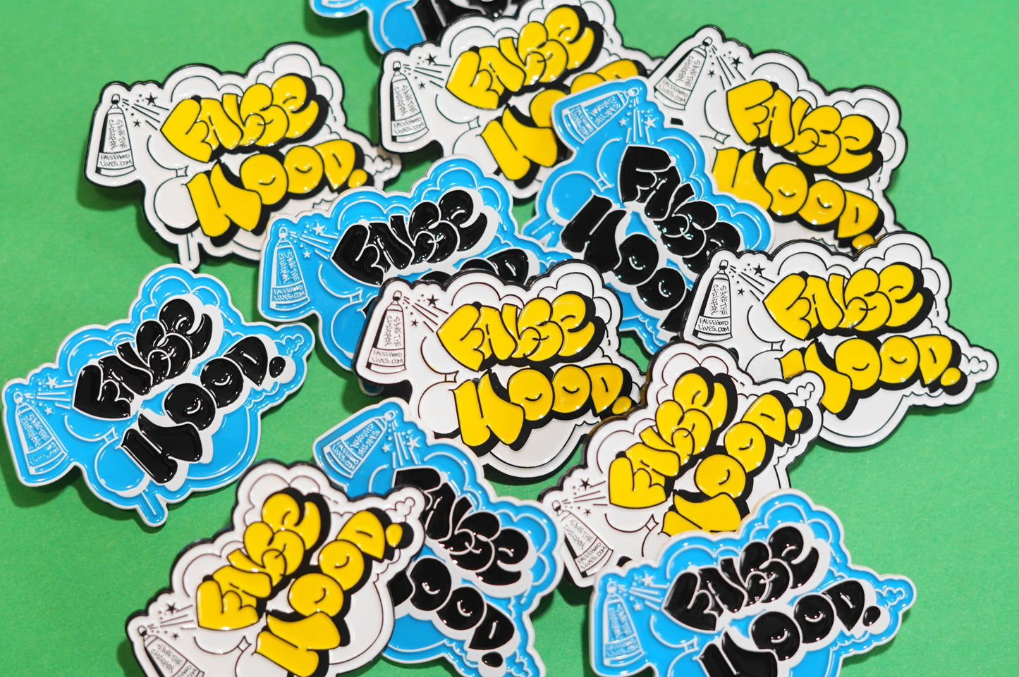 The THROWIE. Enamel Pin - FALSEHOOD.