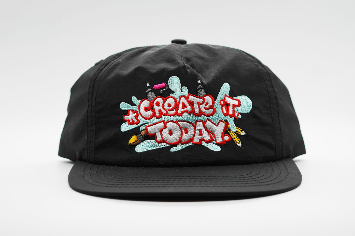 CREATE IT, TODAY. Snapback Cap (Ultra Black)