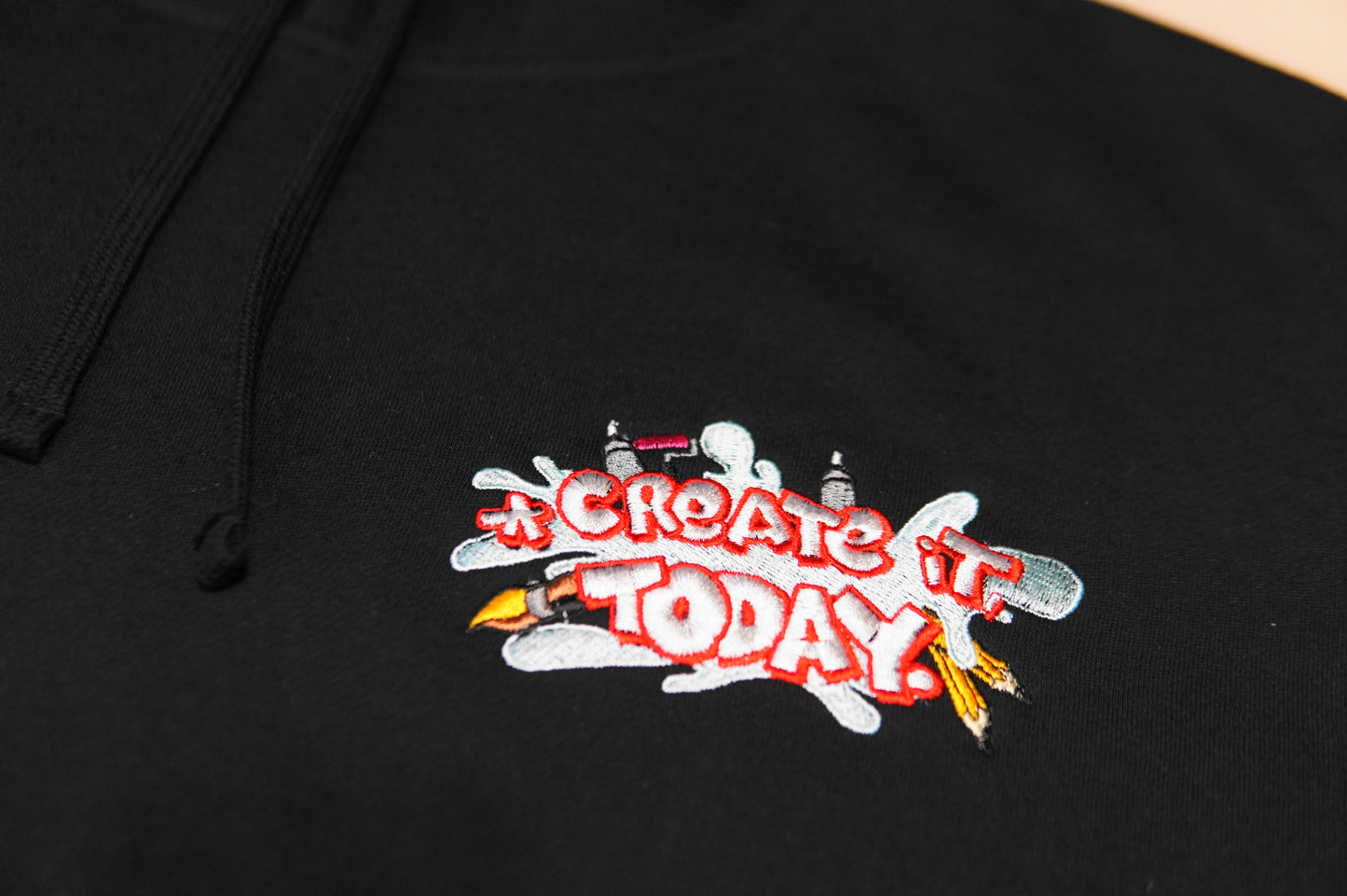 CREATE IT, TODAY. Hoody (Ultra Black)