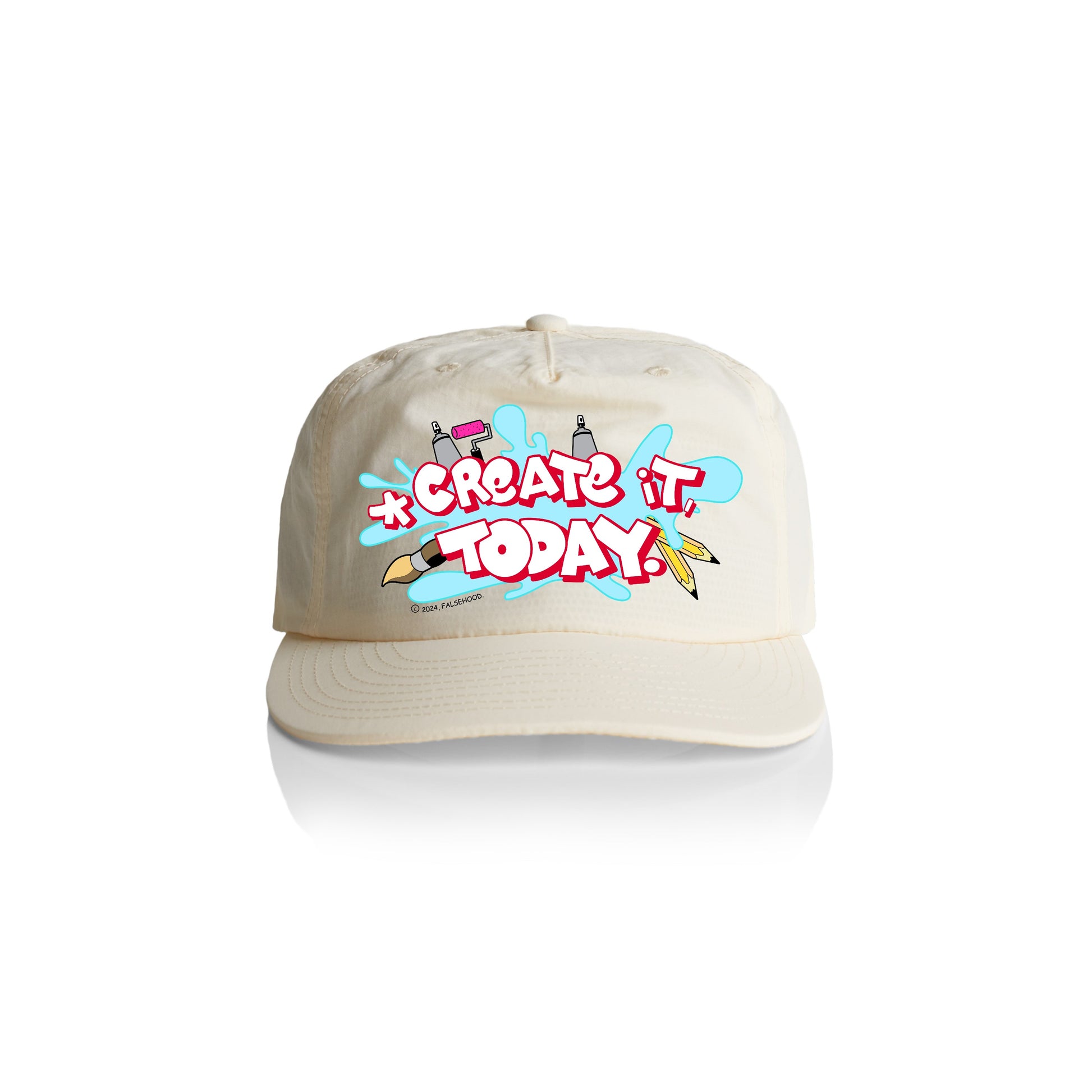 CREATE IT, TODAY. Snapback Cap - FALSEHOOD.