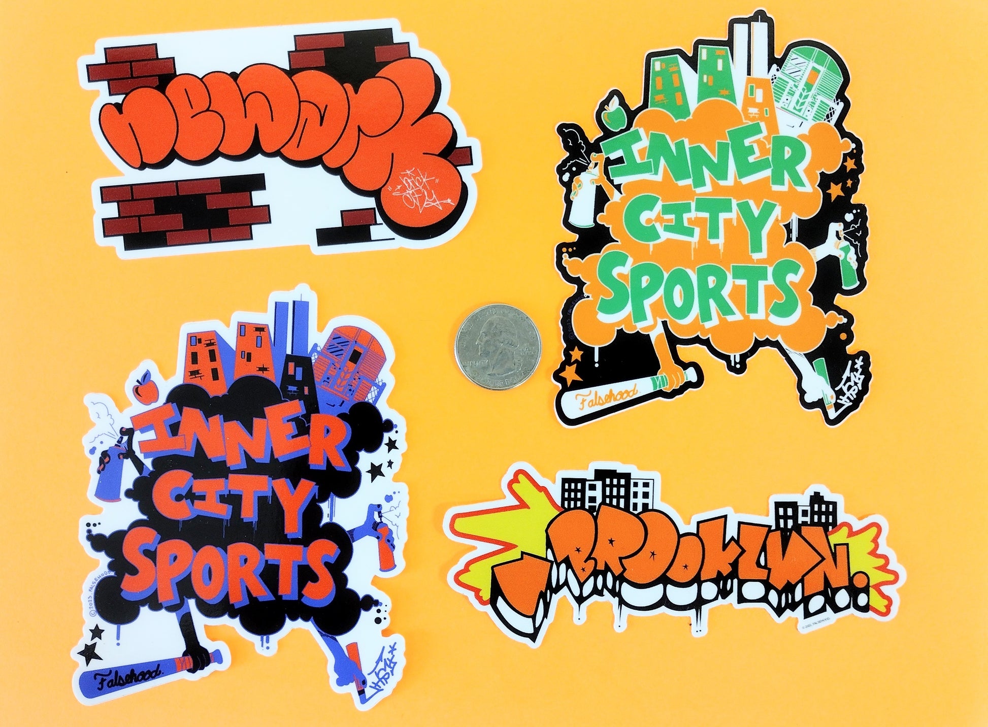 INNER CITY SPORTS Sticker Pack - FALSEHOOD.