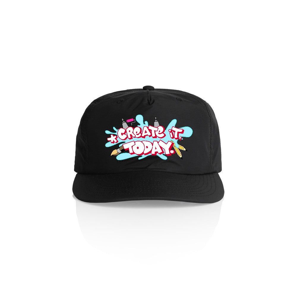 CREATE IT, TODAY. Snapback Cap (Ultra Black)