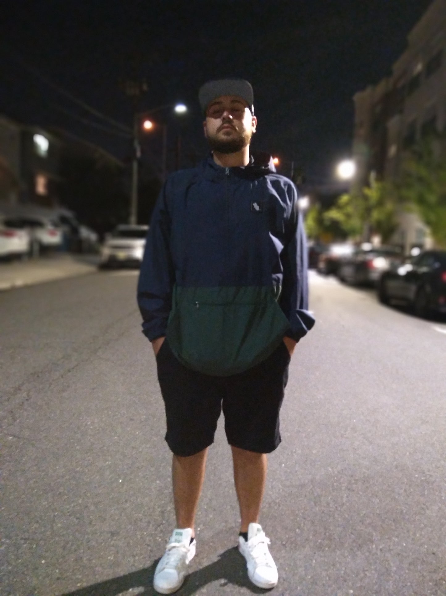 FINGERS TOGETHER. Quarter-Zip Pullover Windbreaker - FALSEHOOD.