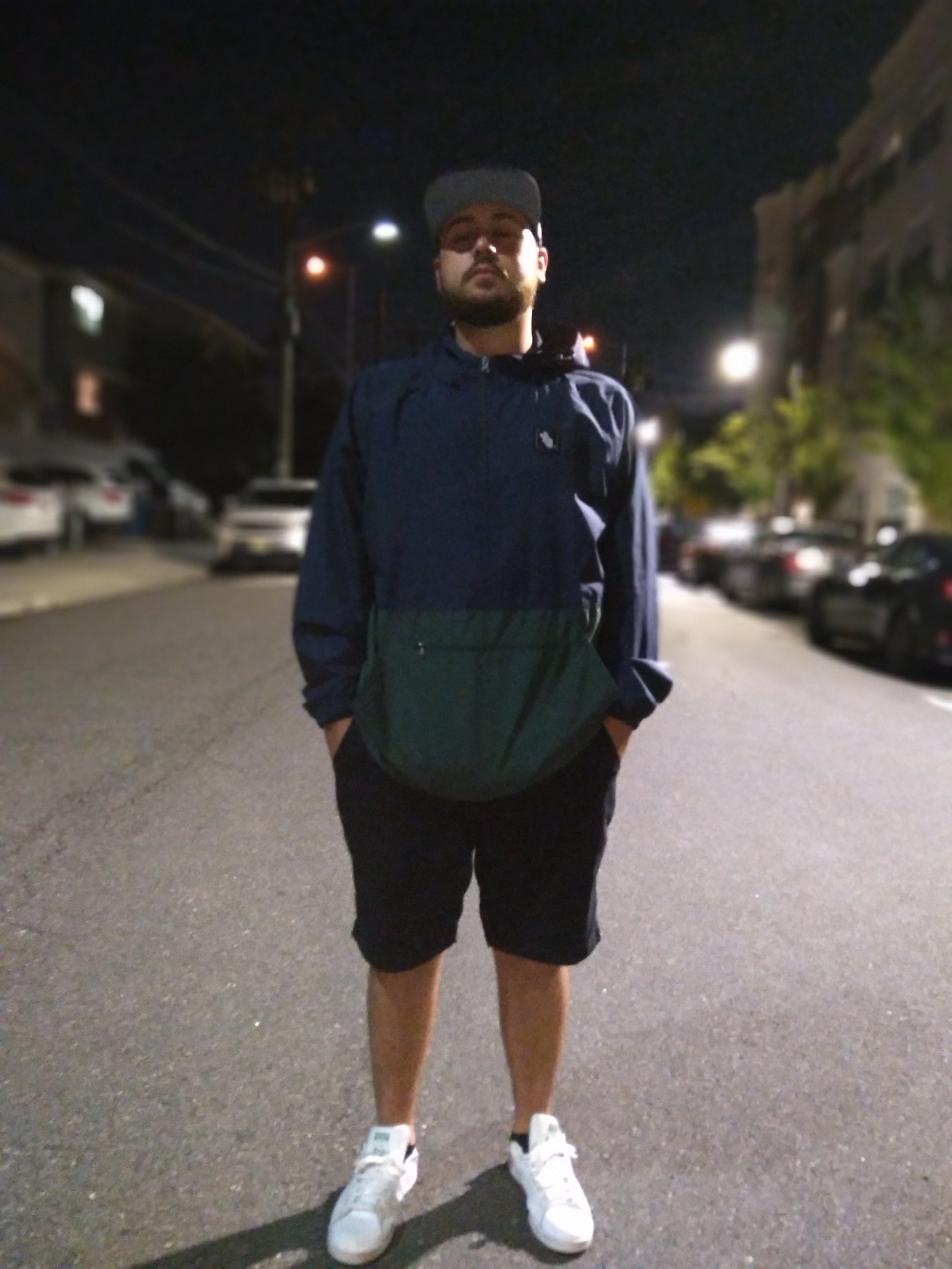 FINGERS TOGETHER. Quarter-Zip Pullover Windbreaker - FALSEHOOD.