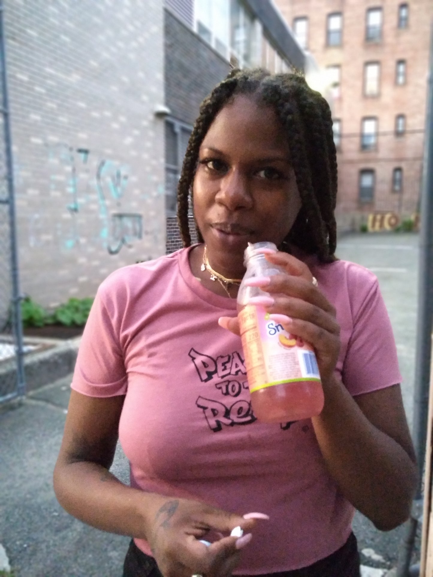 WMNS - PEACE TO THE REAL. © Crop Tee - FALSEHOOD.