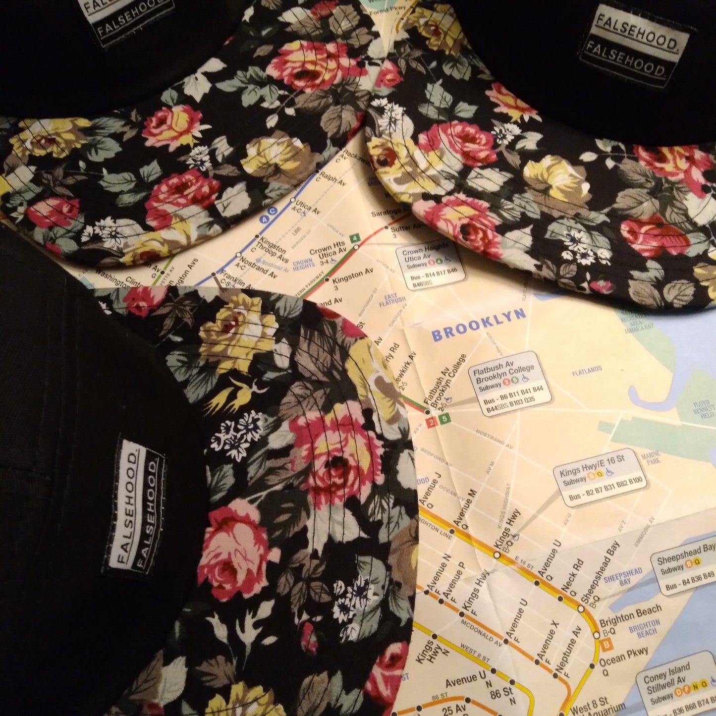 The Box Logo Floral Cap II - FALSEHOOD.