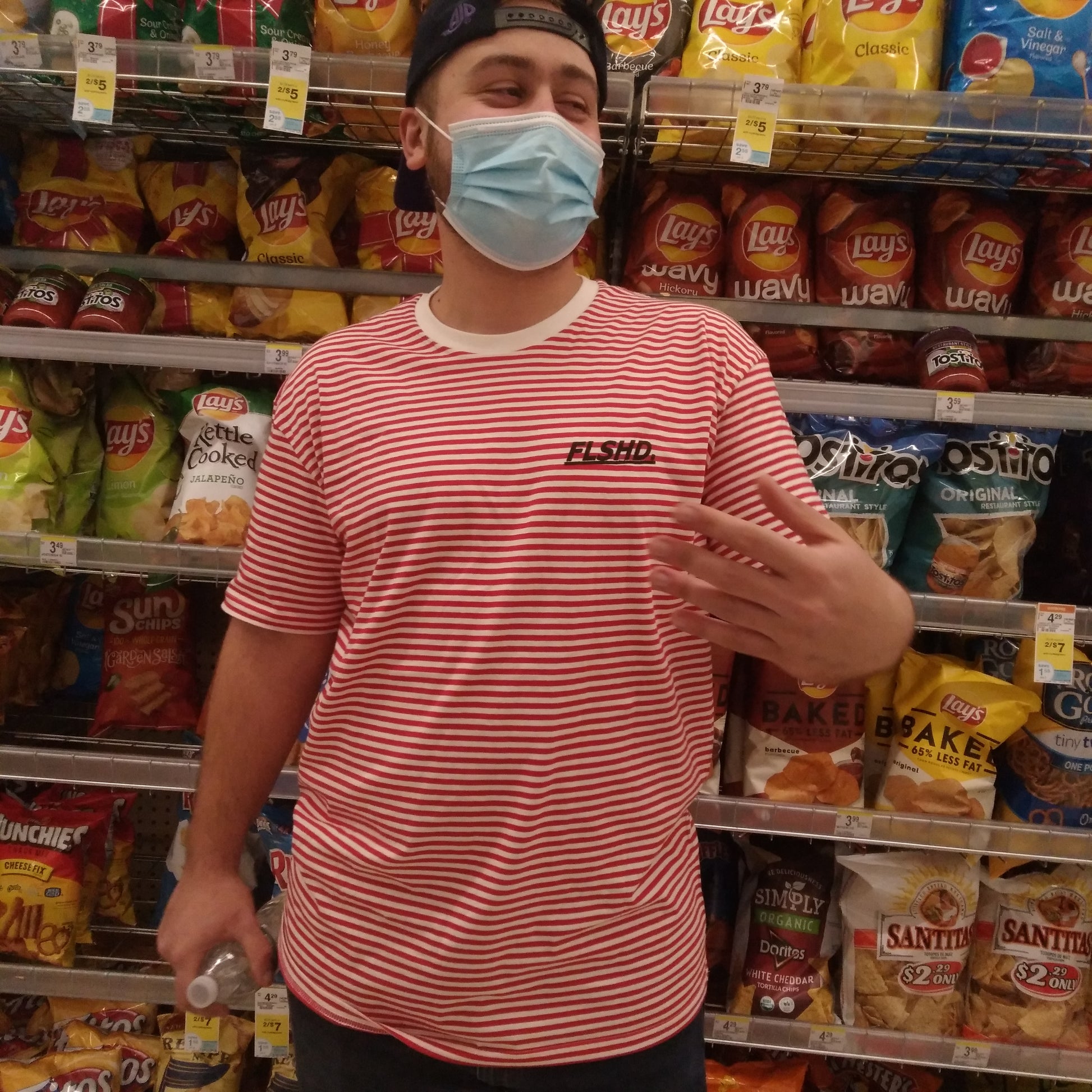 FLSHD. Stripe Tee - FALSEHOOD.