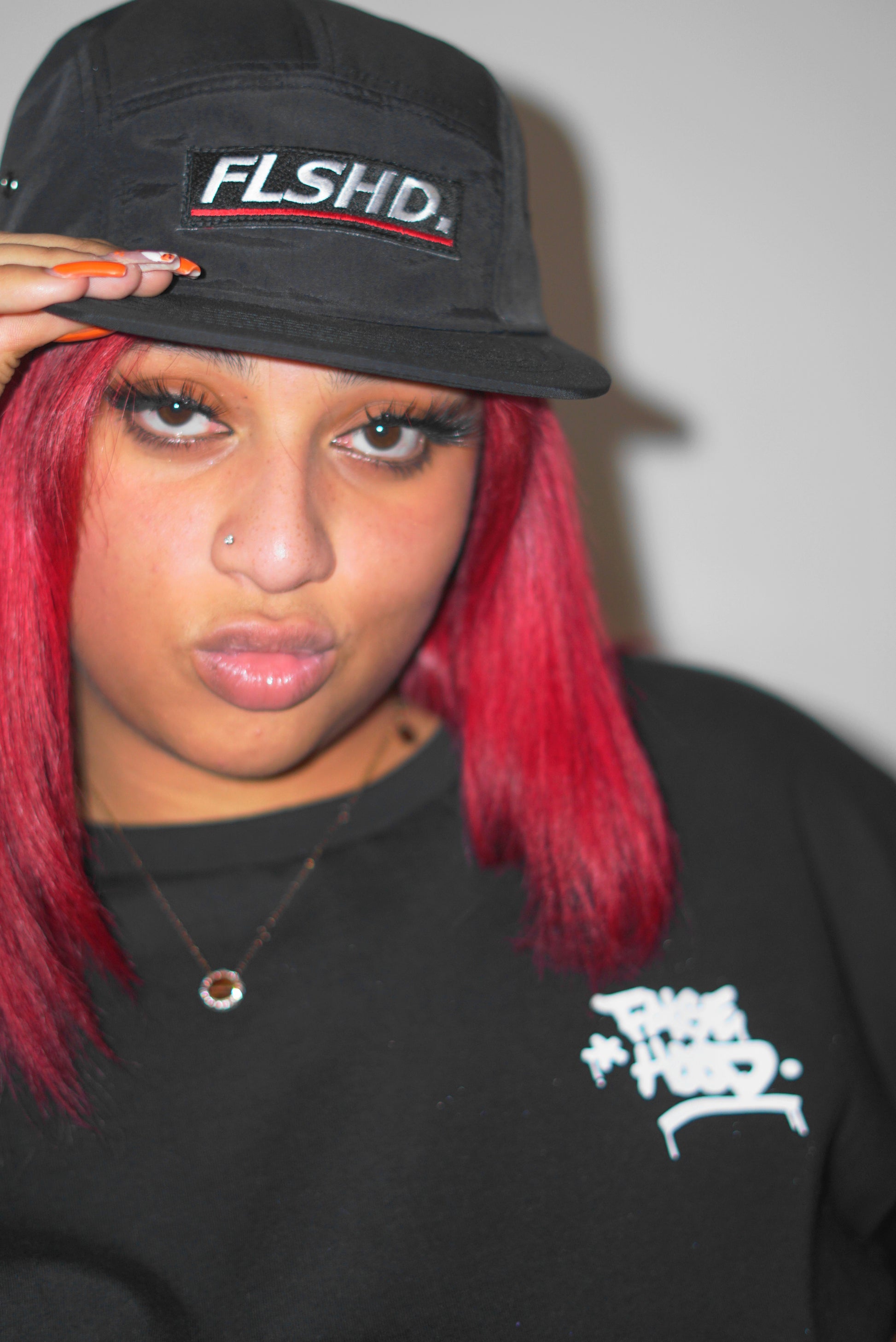 FLSHD. Box Logo Camper Cap - FALSEHOOD.