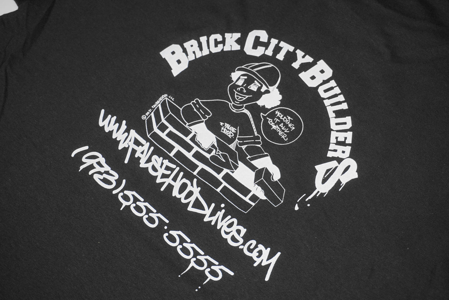 BRICK CITY BUILDERS Tee - FALSEHOOD.