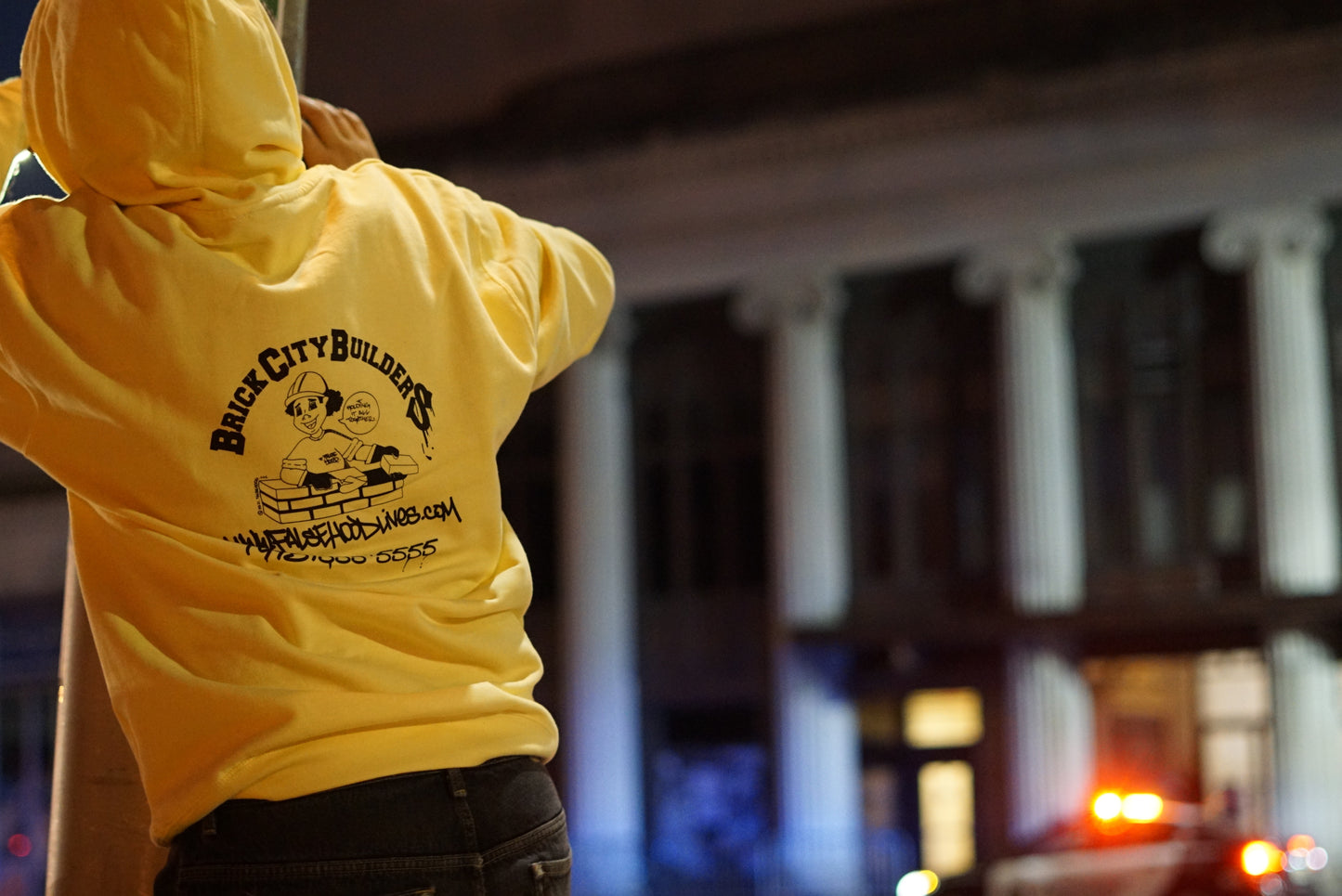 BRICK CITY BUILDERS Hoody - FALSEHOOD.