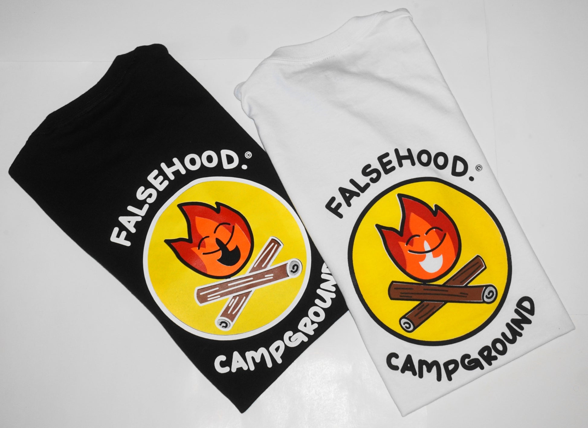 CAMPGROUND. Tee - FALSEHOOD.