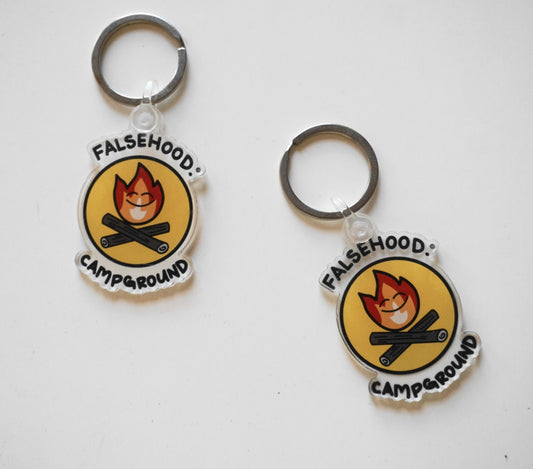 CAMPGROUND. Keychain - FALSEHOOD.