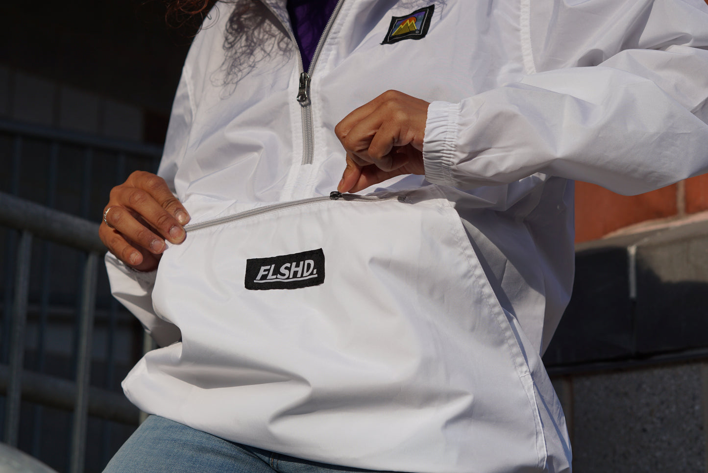 FAMILY. Quarter-Zip Pullover Windbreaker - FALSEHOOD.