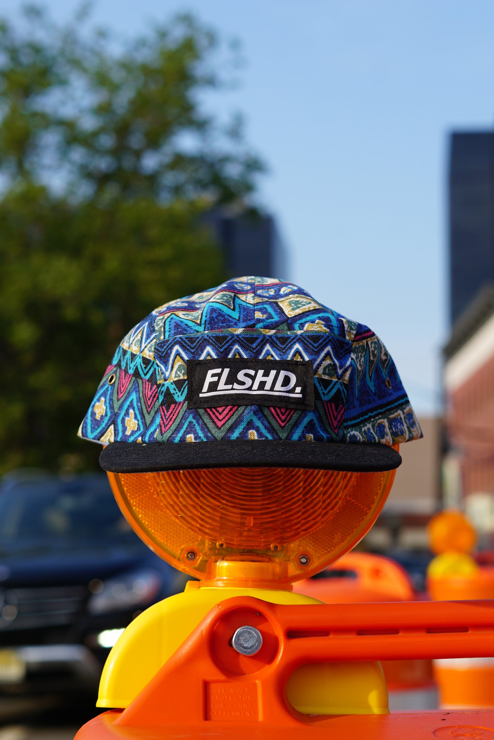 FLSHD. Box Logo Camper Cap - FALSEHOOD.