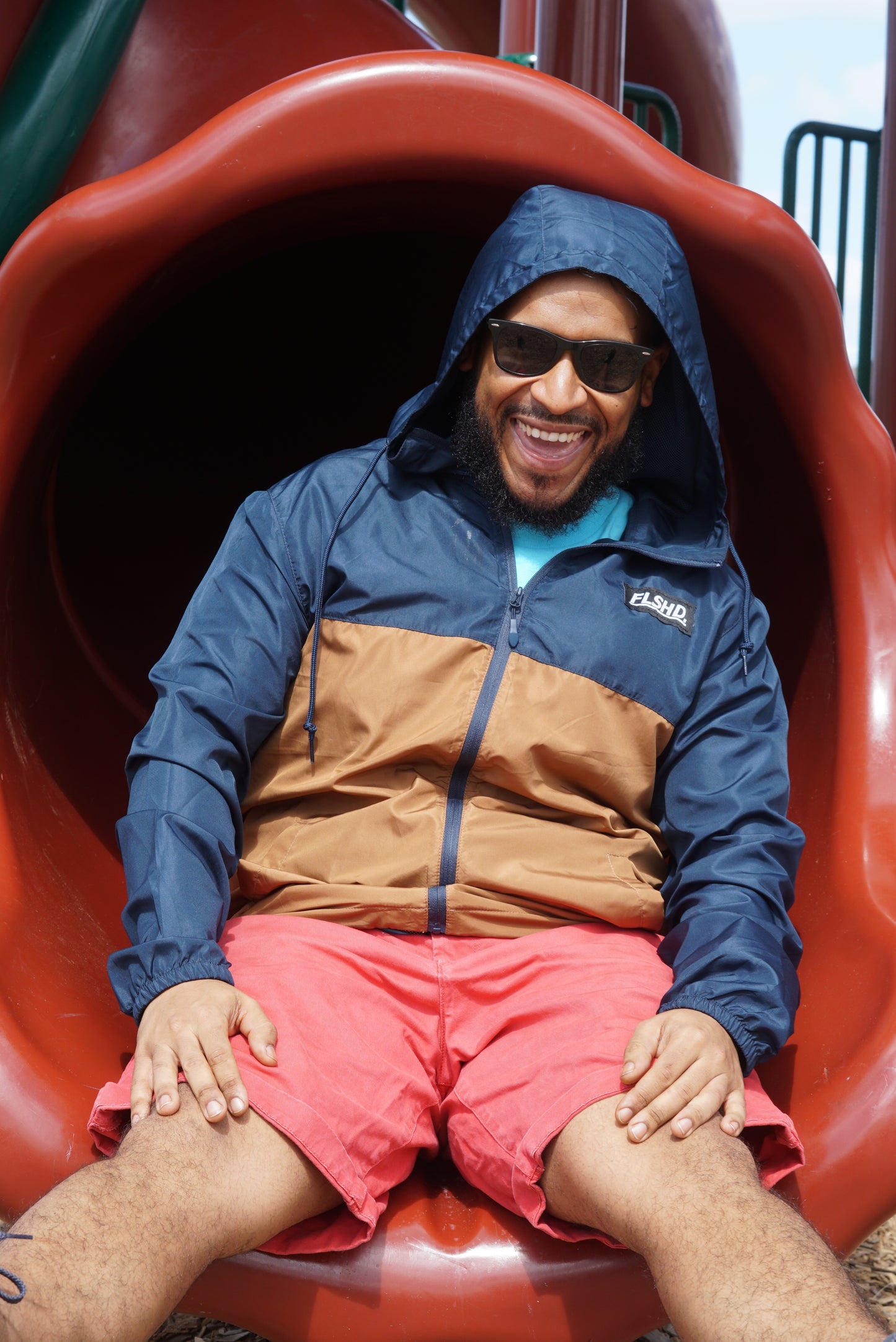 CAMPGROUND. Full-Zip Windbreaker Jacket - FALSEHOOD.