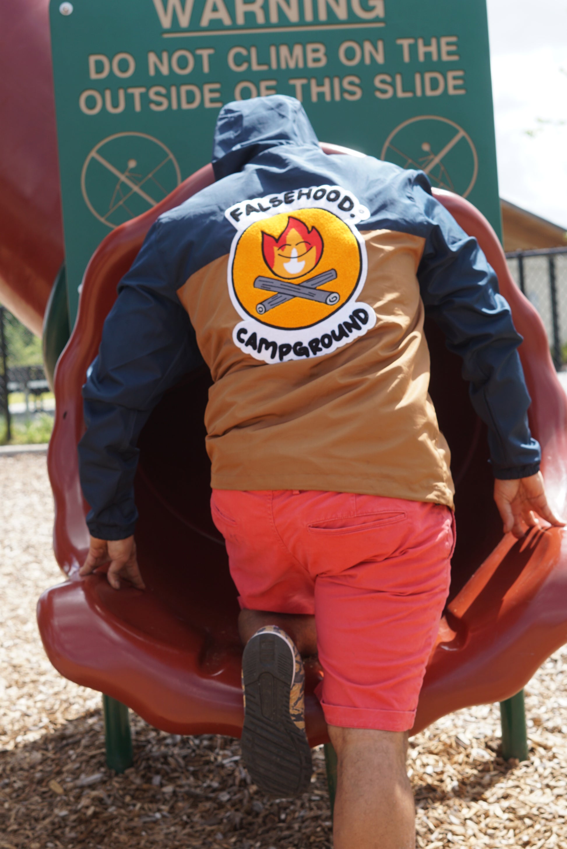 CAMPGROUND. Full-Zip Windbreaker Jacket - FALSEHOOD.