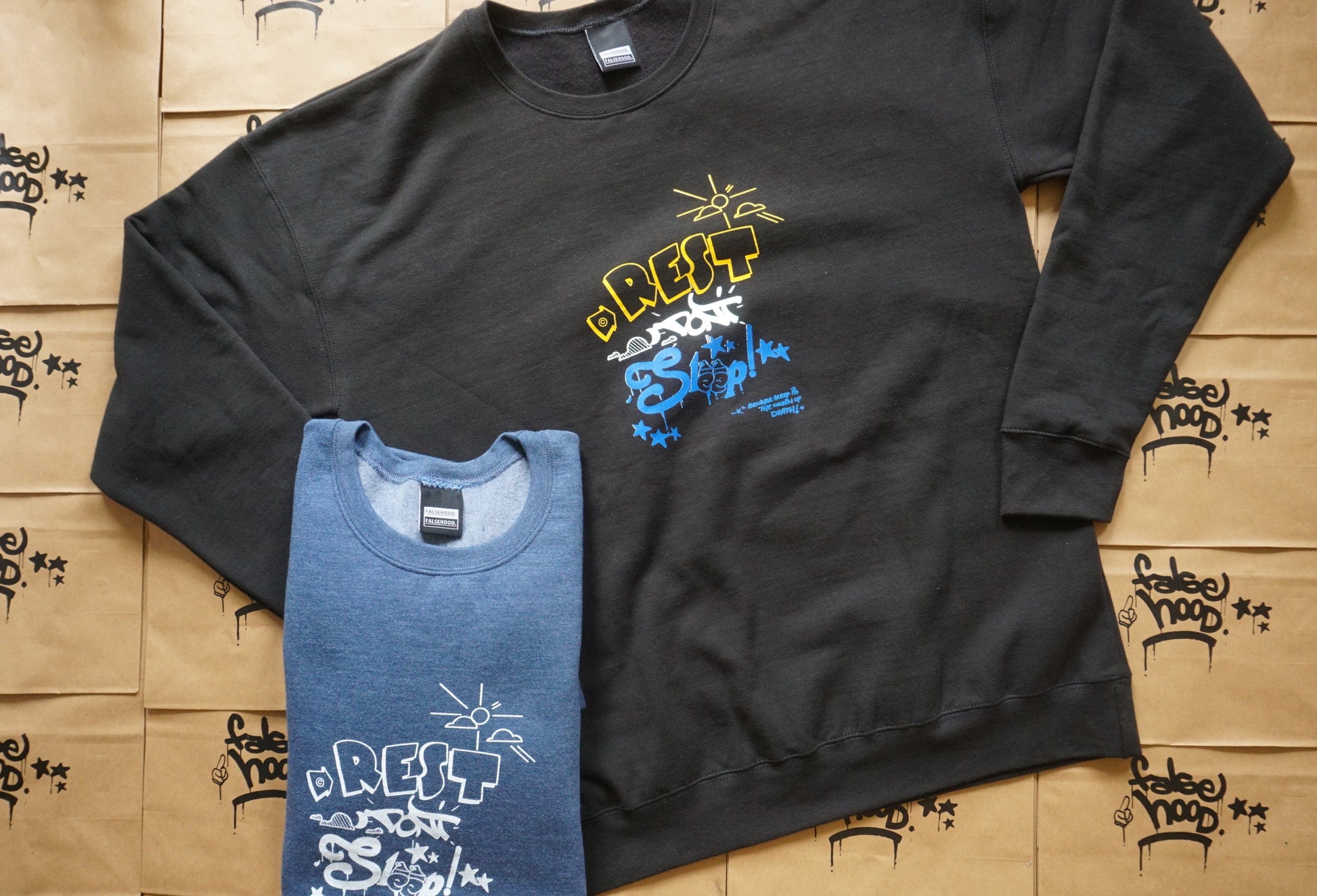 REST DON'T SLEEP! © Crewneck Sweater - FALSEHOOD.