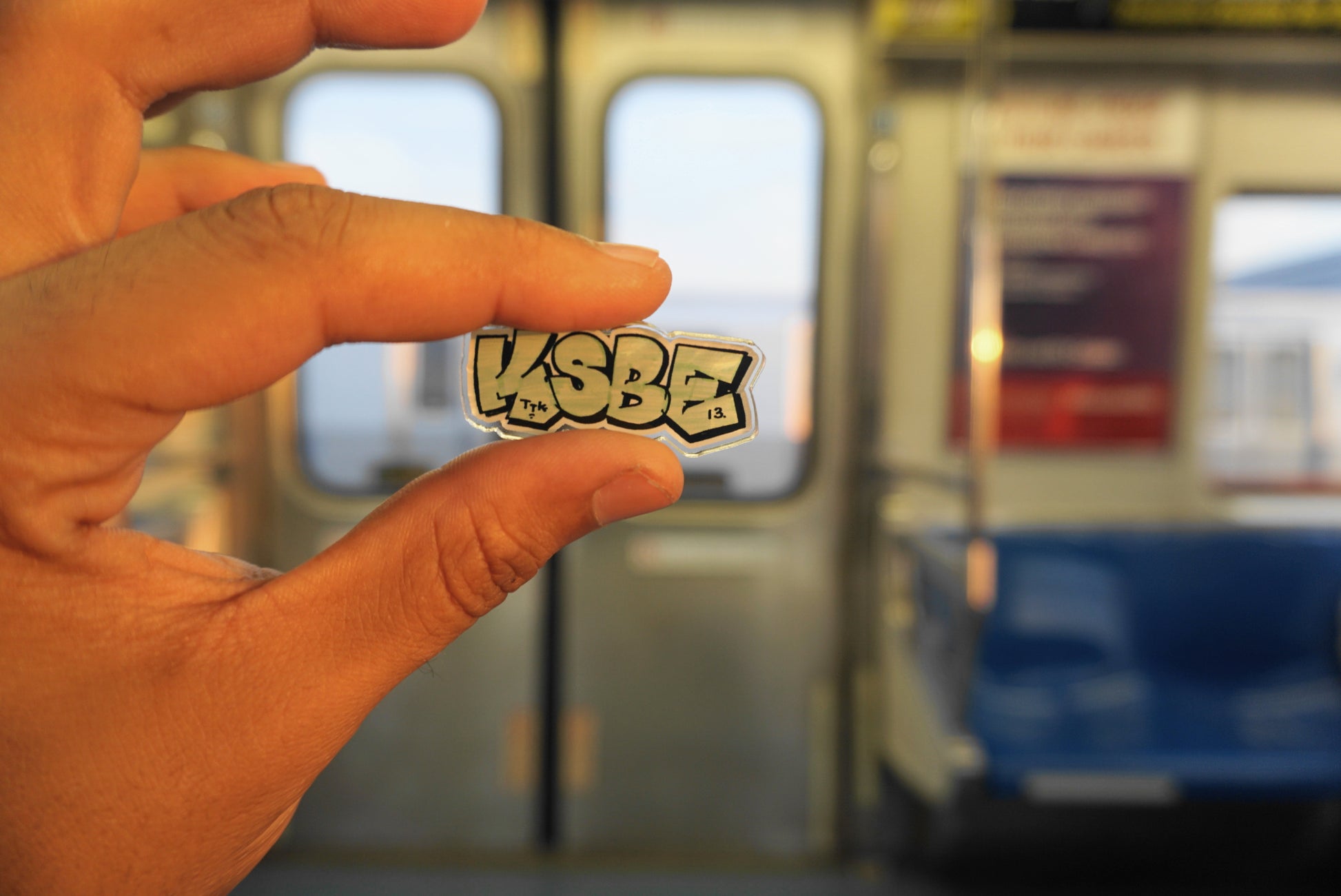 KSBE 13 & FALSEHOOD. THROWIE Acrylic Pins - FALSEHOOD.