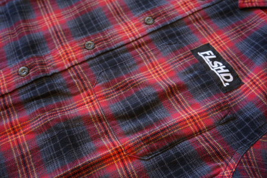 FLSHD. x WOOLRICH® Flannel Shirt - FALSEHOOD.