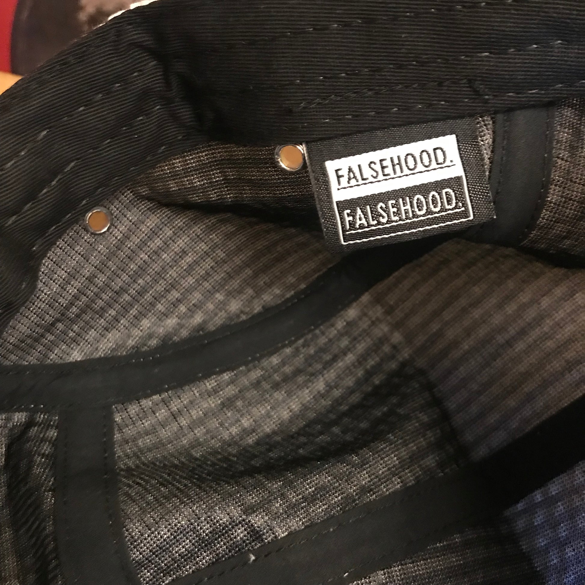 The Box Logo Seersucker Camper Hat - FALSEHOOD.