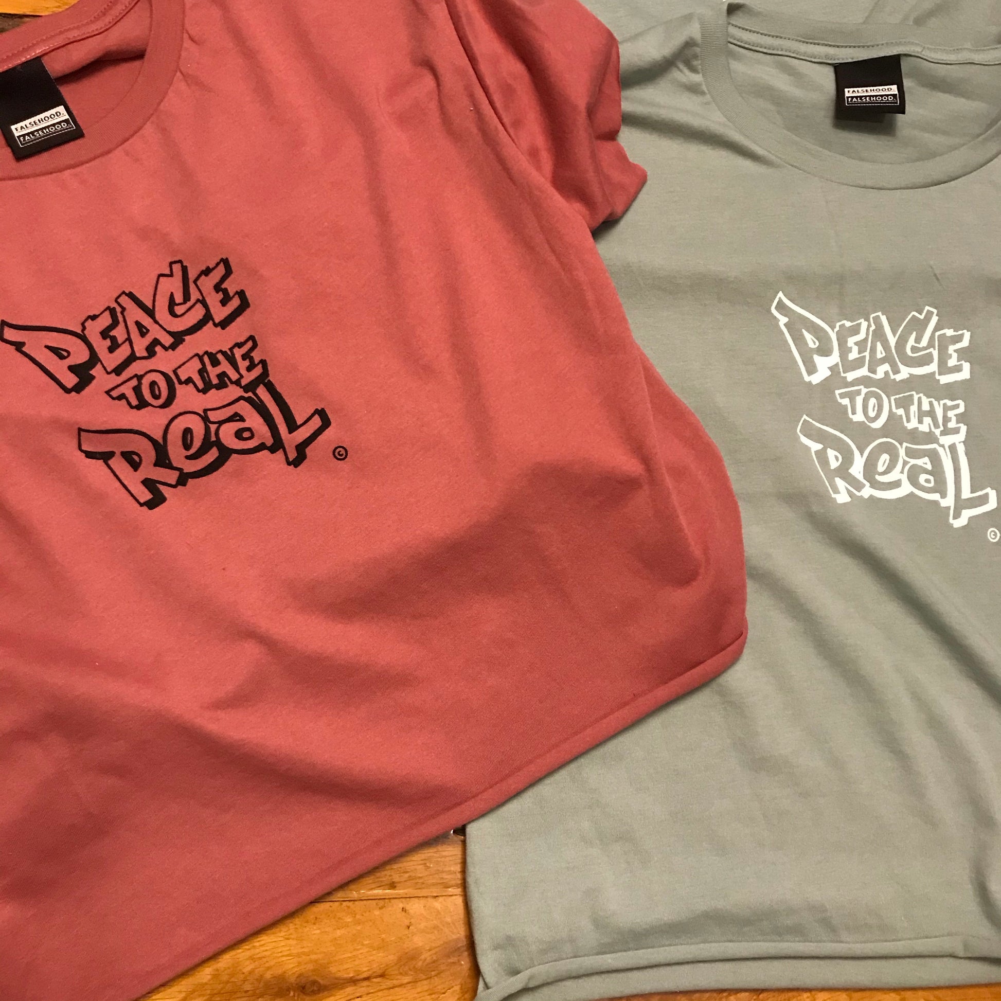 WMNS - PEACE TO THE REAL. © Crop Tee - FALSEHOOD.