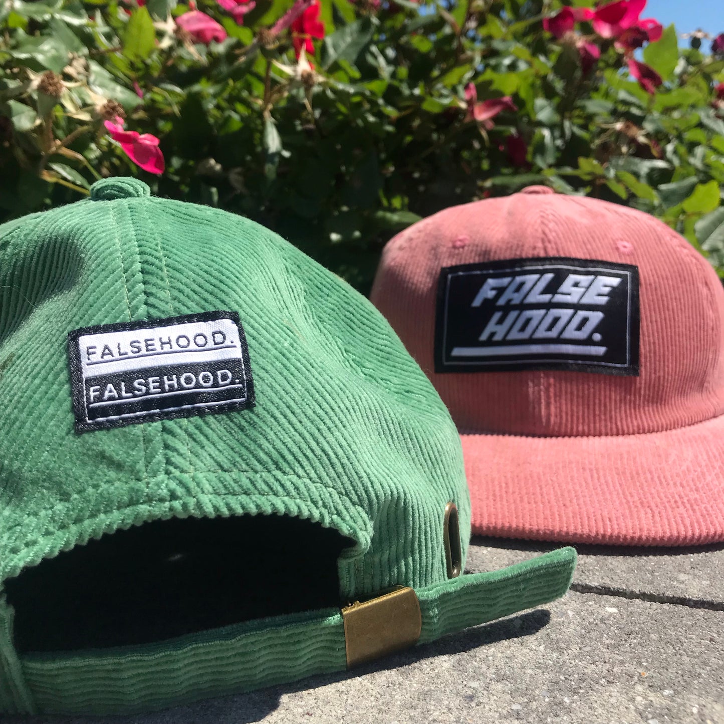 The Racer Logo Corduroy Hat - FALSEHOOD.