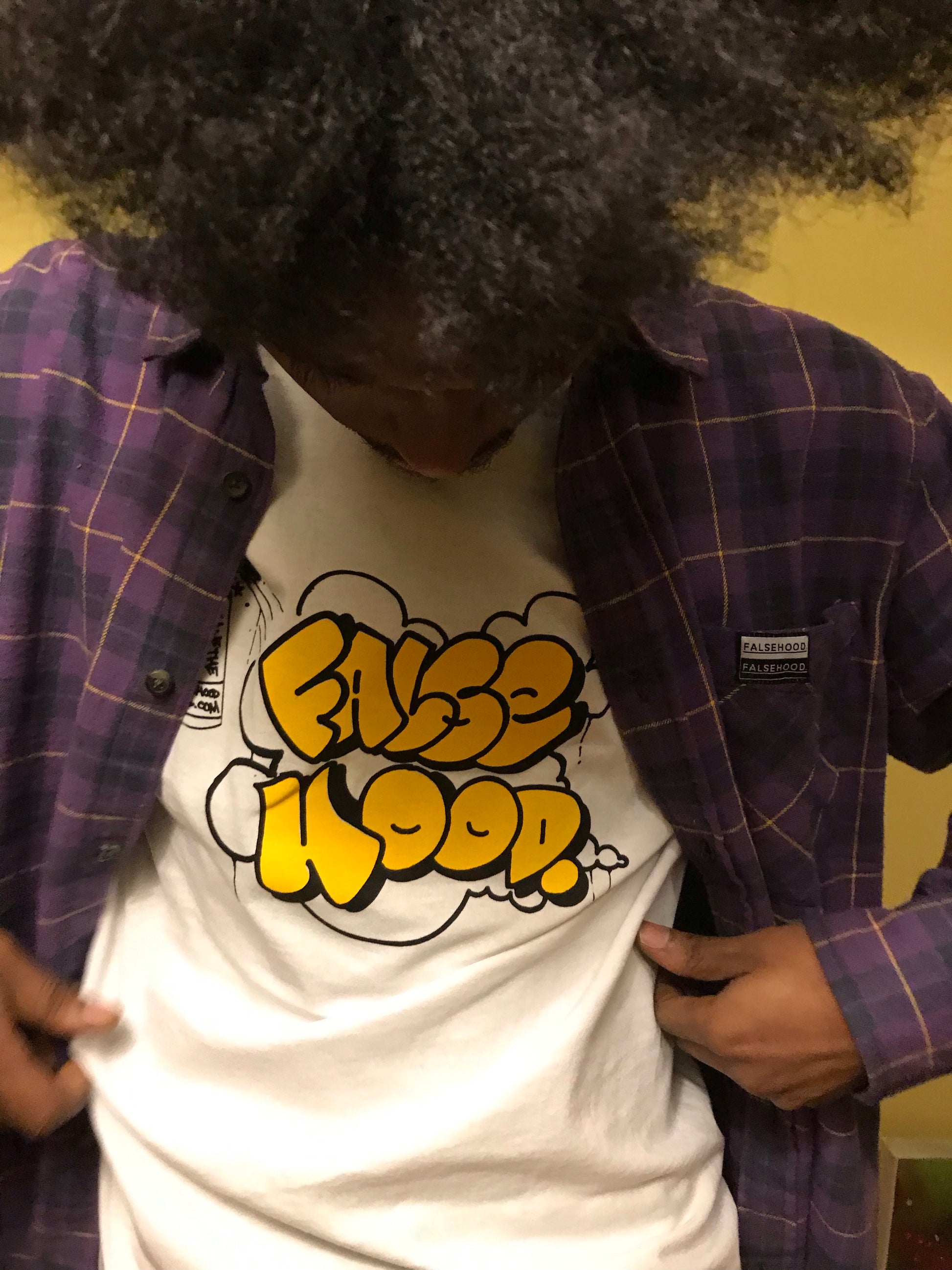 The THROWIE. Tee - FALSEHOOD.