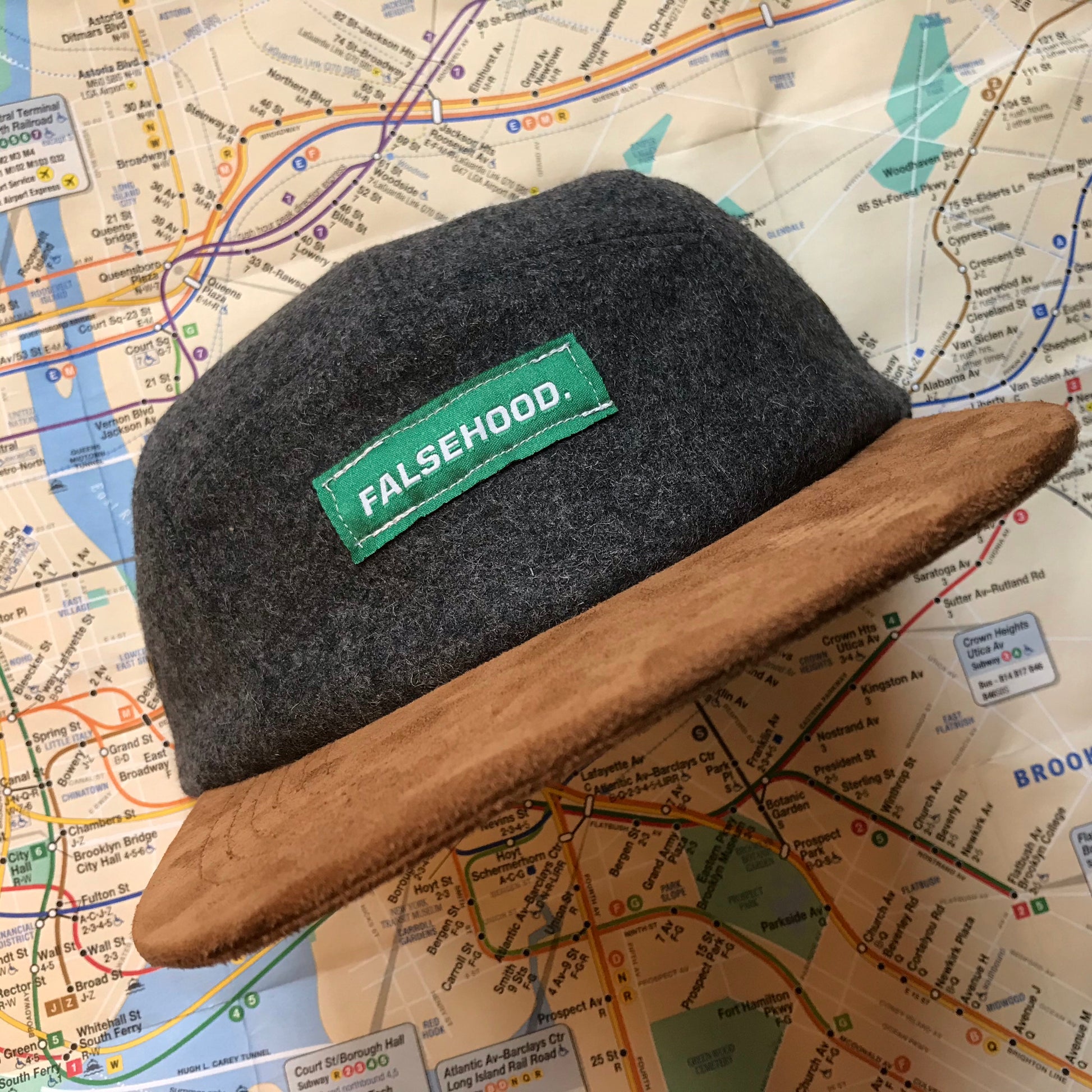 Avenue Logo. Wool Cap - FALSEHOOD.