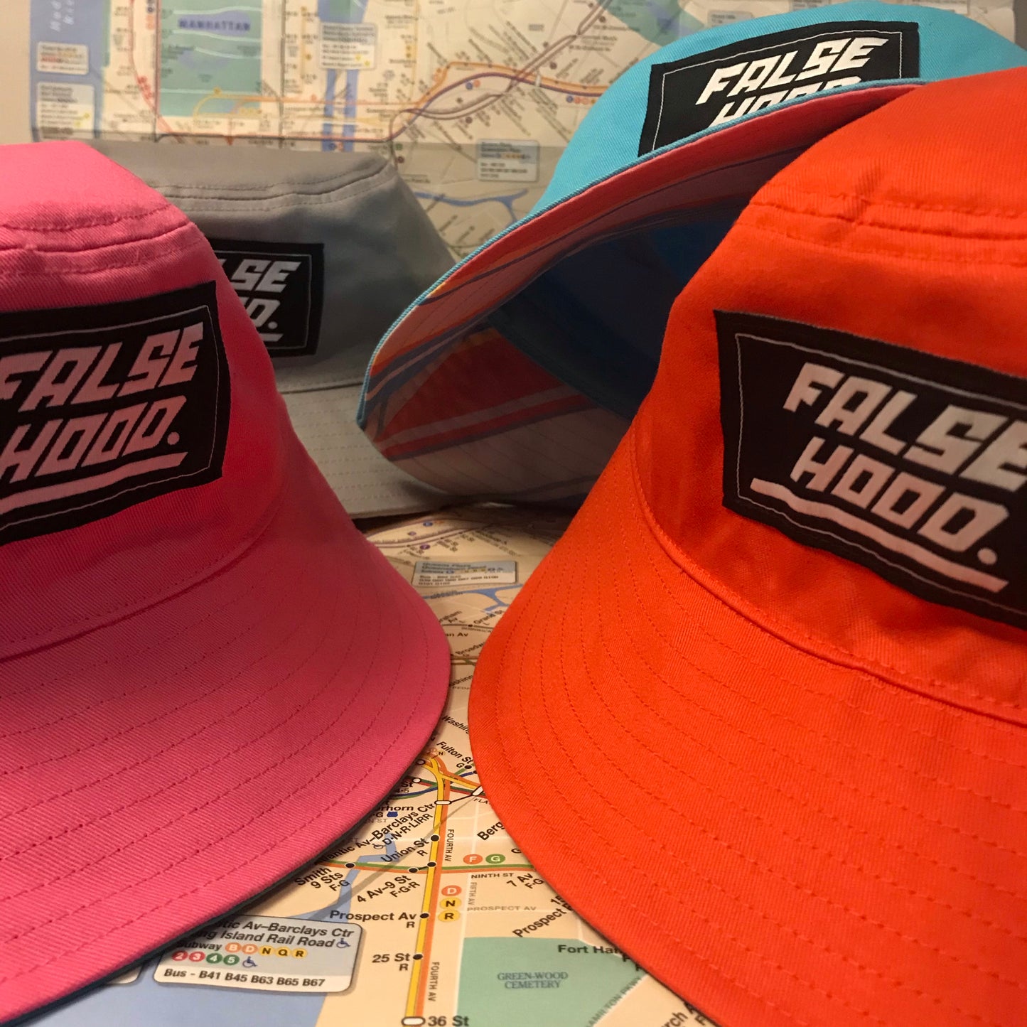 Racer Logo Bucket Hat - FALSEHOOD.