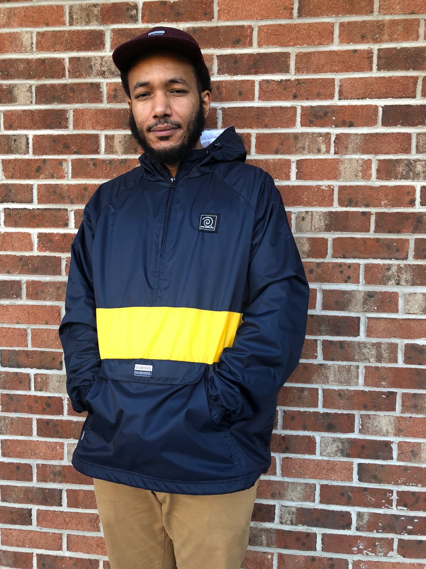 MIND OVER MATTER. Quarter-Zip Pullover Jacket - FALSEHOOD.