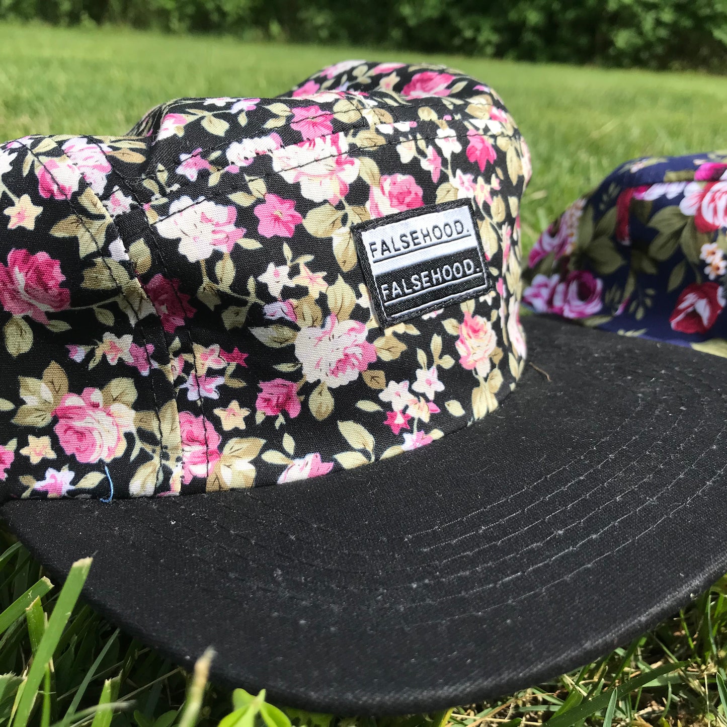The Box Logo Floral Cap - FALSEHOOD.