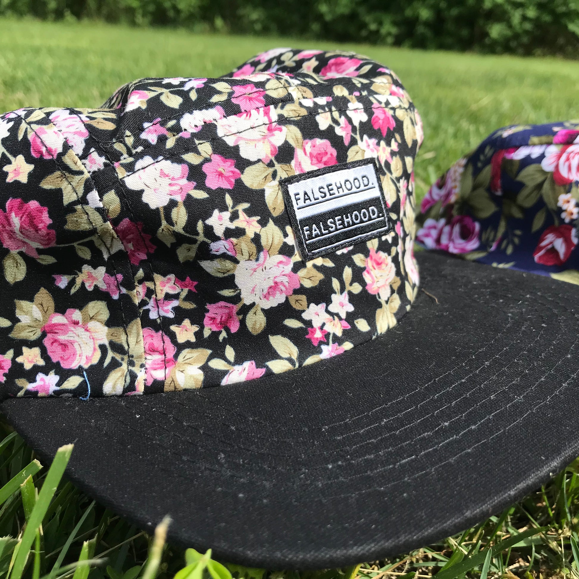 The Box Logo Floral Cap - FALSEHOOD.