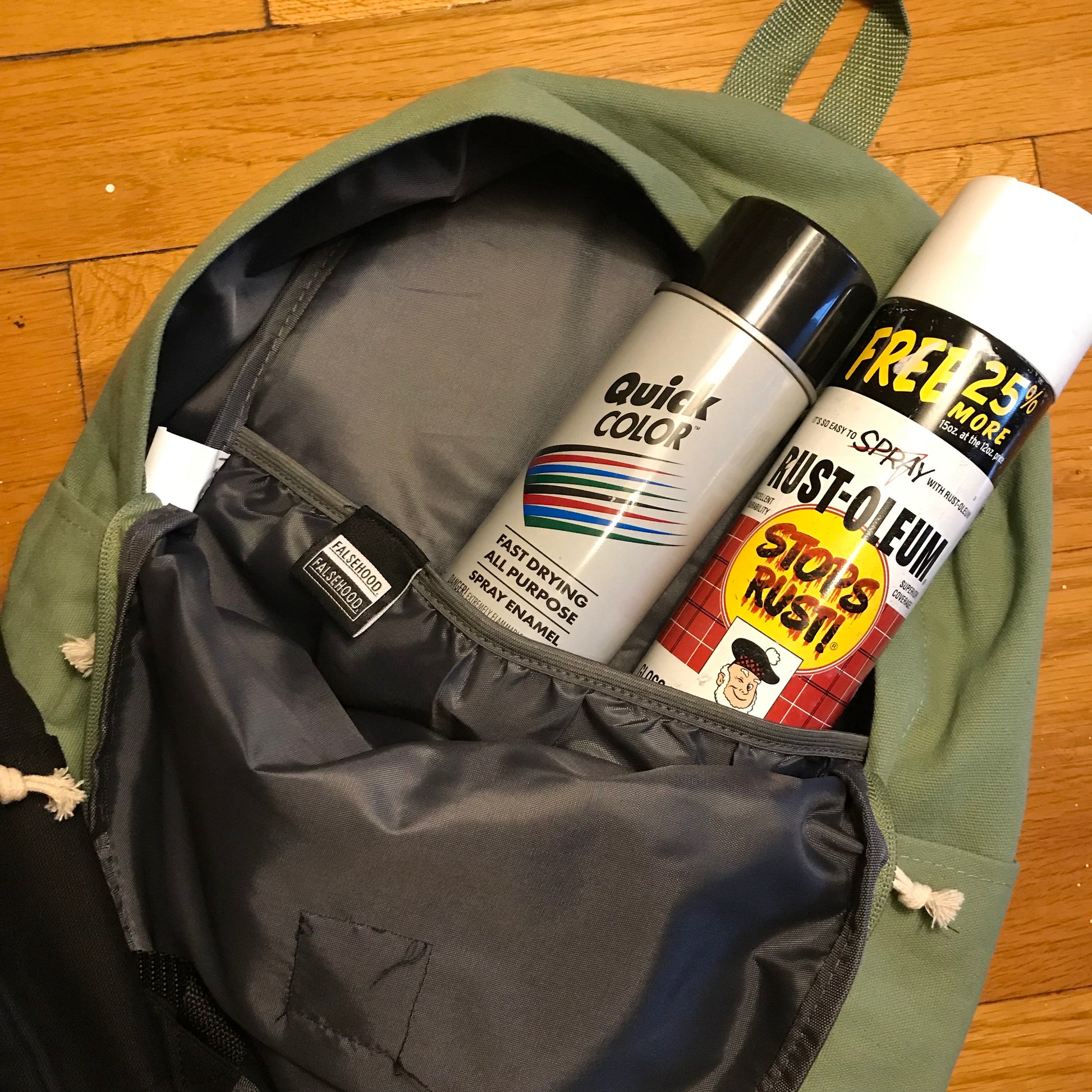 MIND OVER MATTER. Backpack - FALSEHOOD.