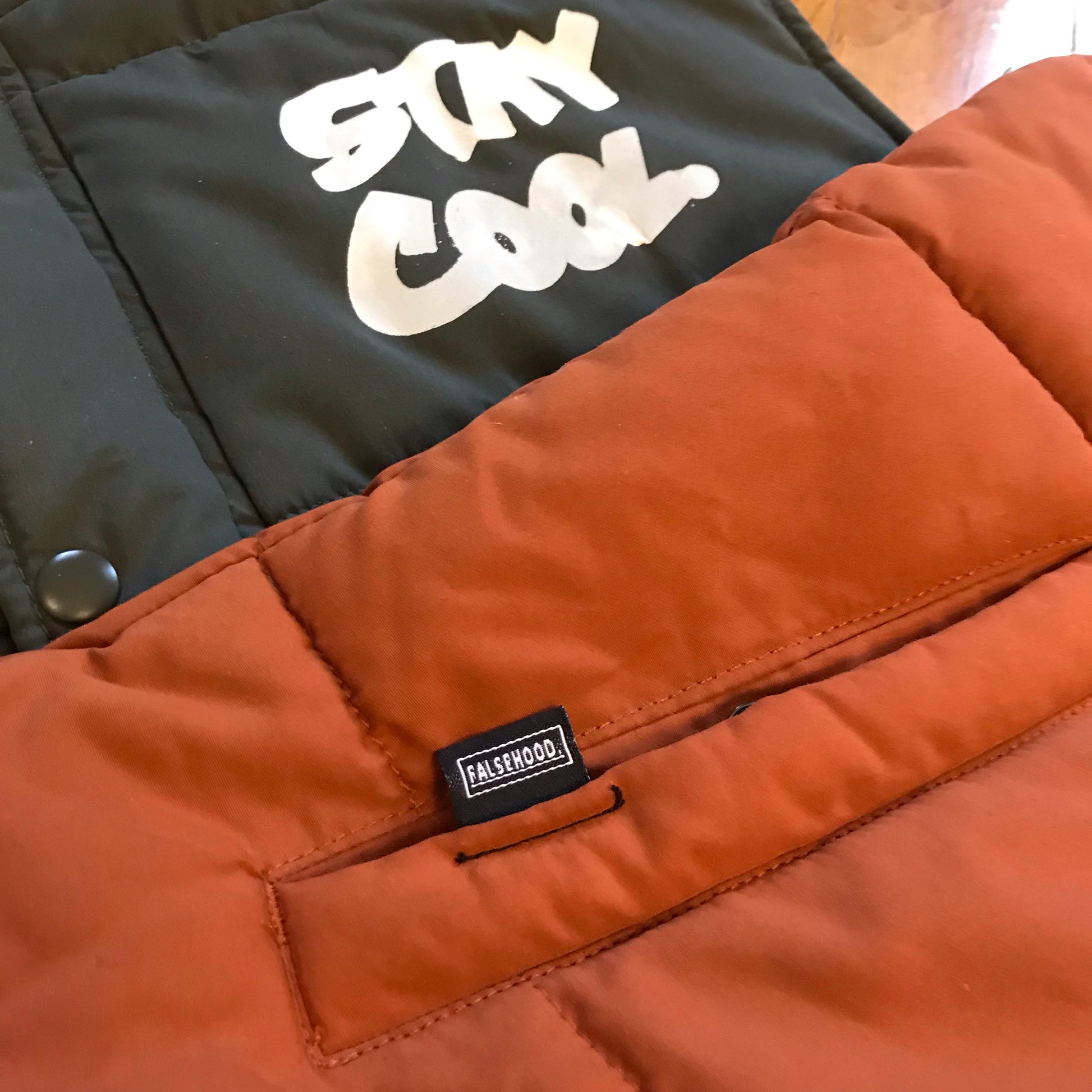 STAY COOL. Puffy Vest - FALSEHOOD.