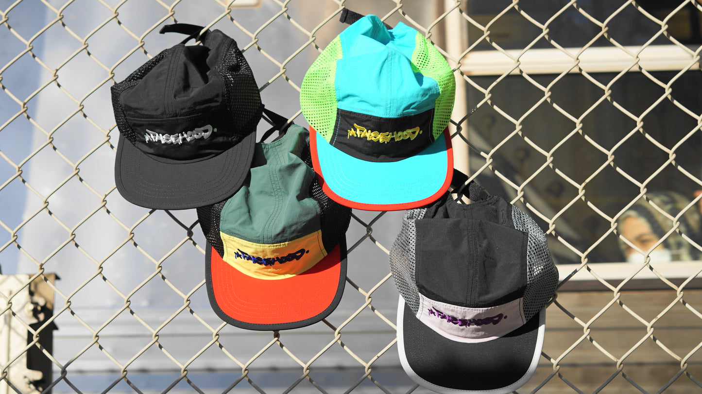 The Big TAG. Runner Mesh Five-Panel Cap - FALSEHOOD.