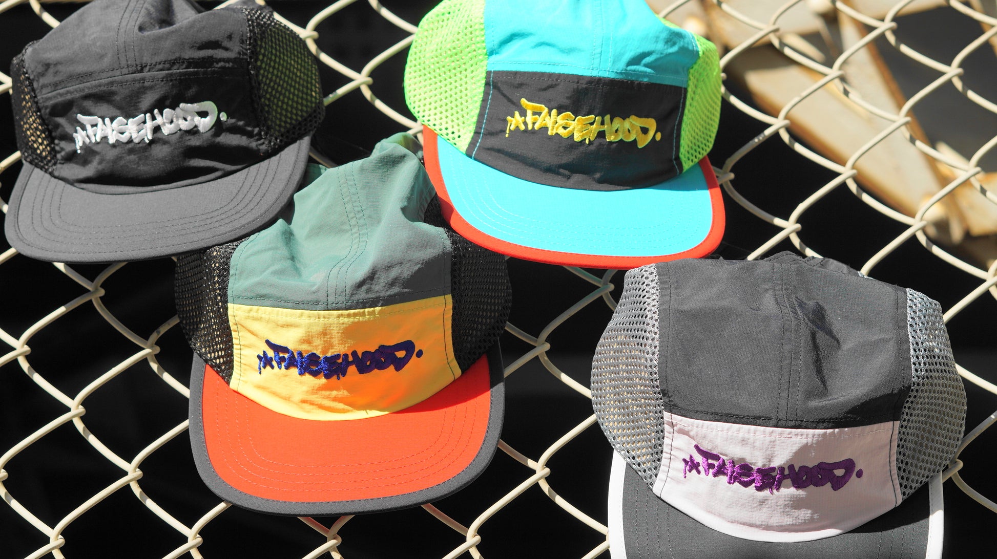 The Big TAG. Runner Mesh Five-Panel Cap - FALSEHOOD.