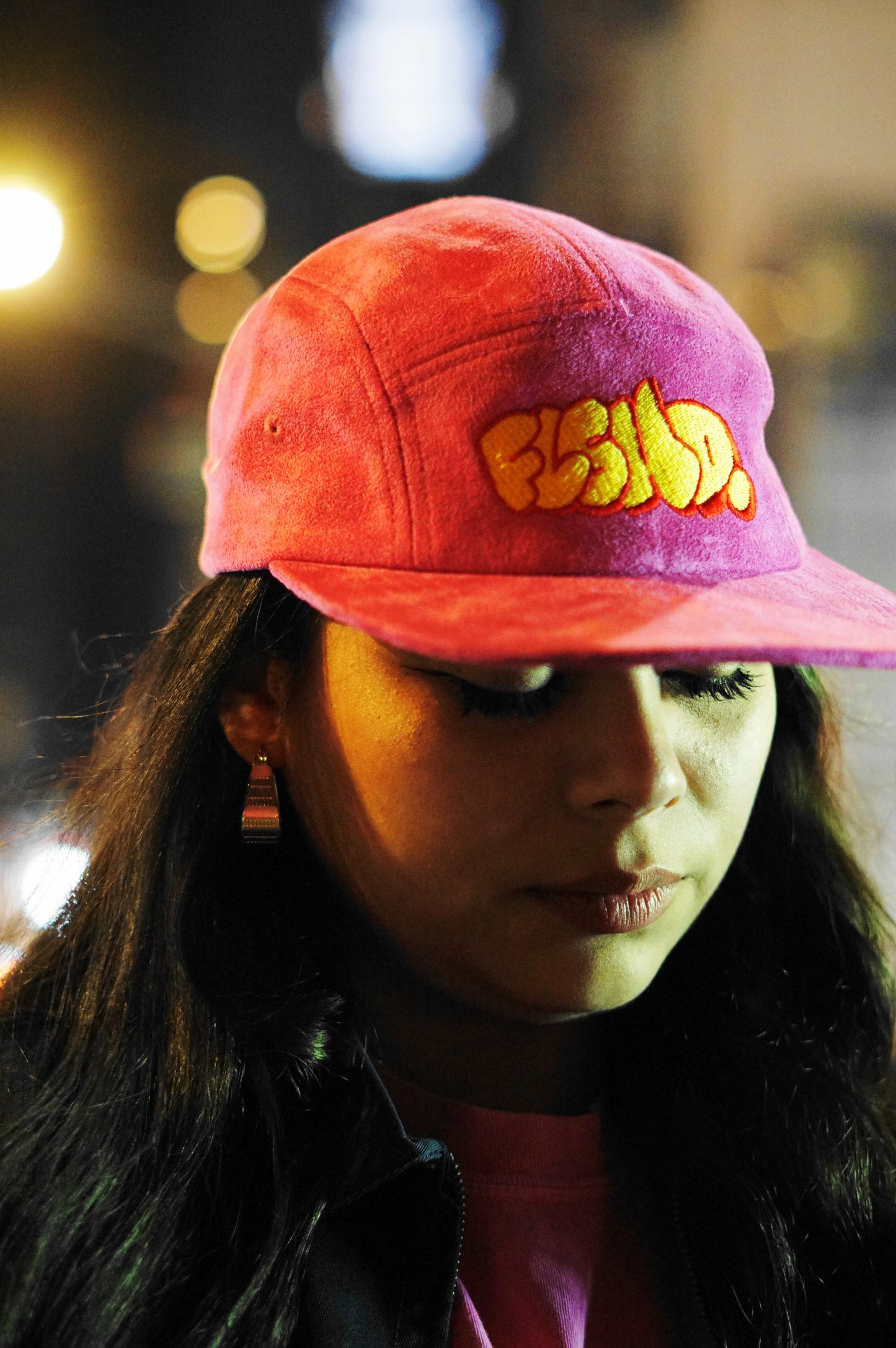 FLSHD. Throwie Suede Five-Panel Camper Cap