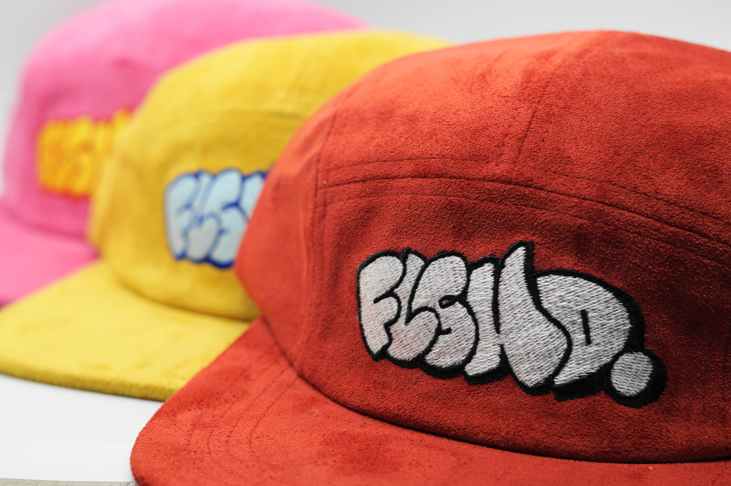 FLSHD. Throwie Suede Five-Panel Camper Cap