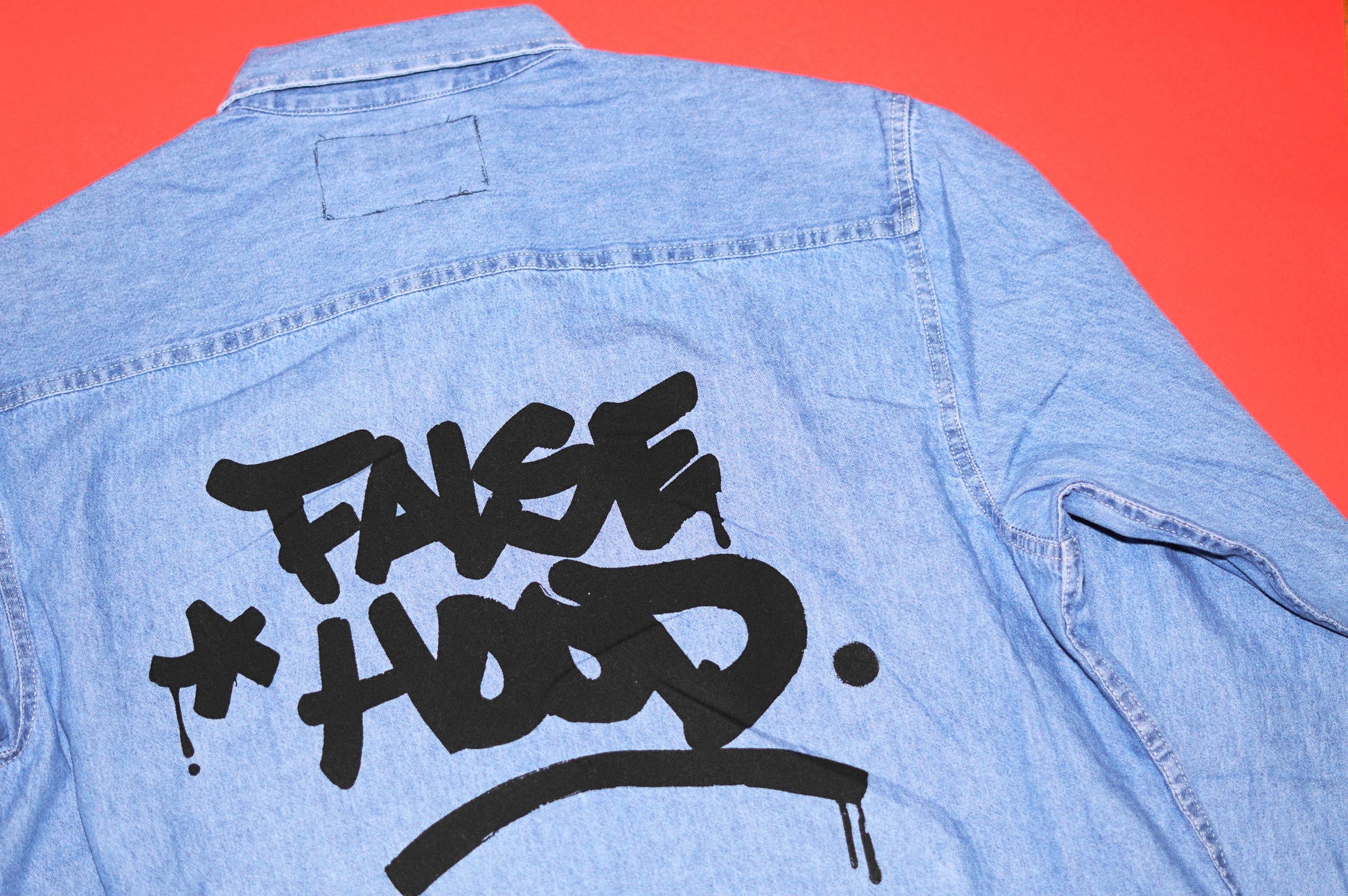 The Big TAG. Denim Shirt - FALSEHOOD.