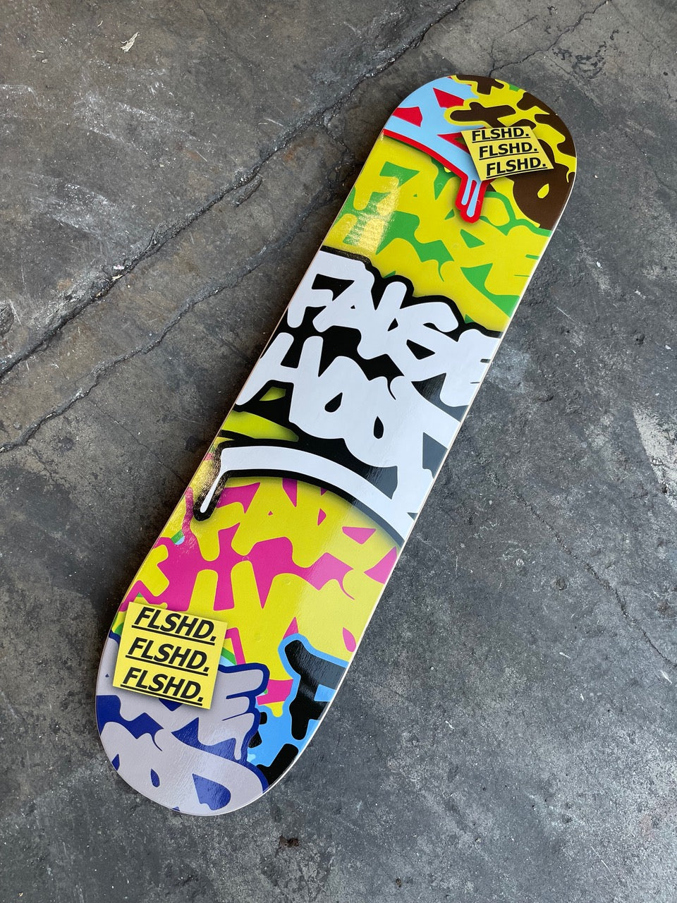 All Over Print Skateboard Deck - FALSEHOOD.