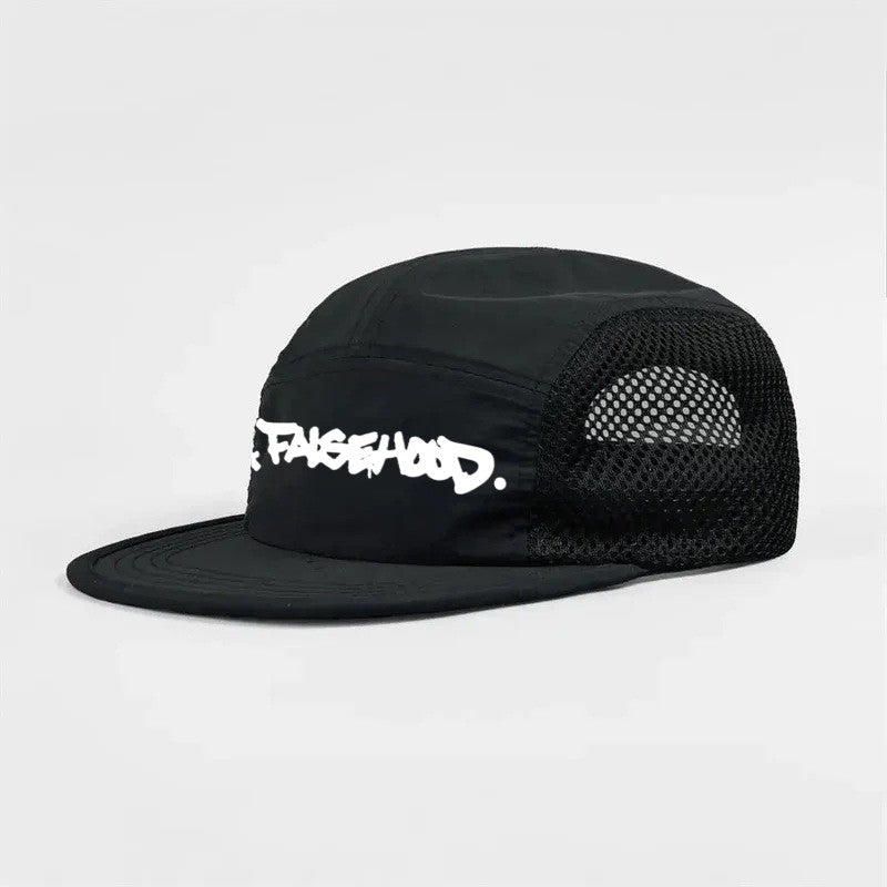 The Big TAG. Runner Mesh Five-Panel Cap - FALSEHOOD.